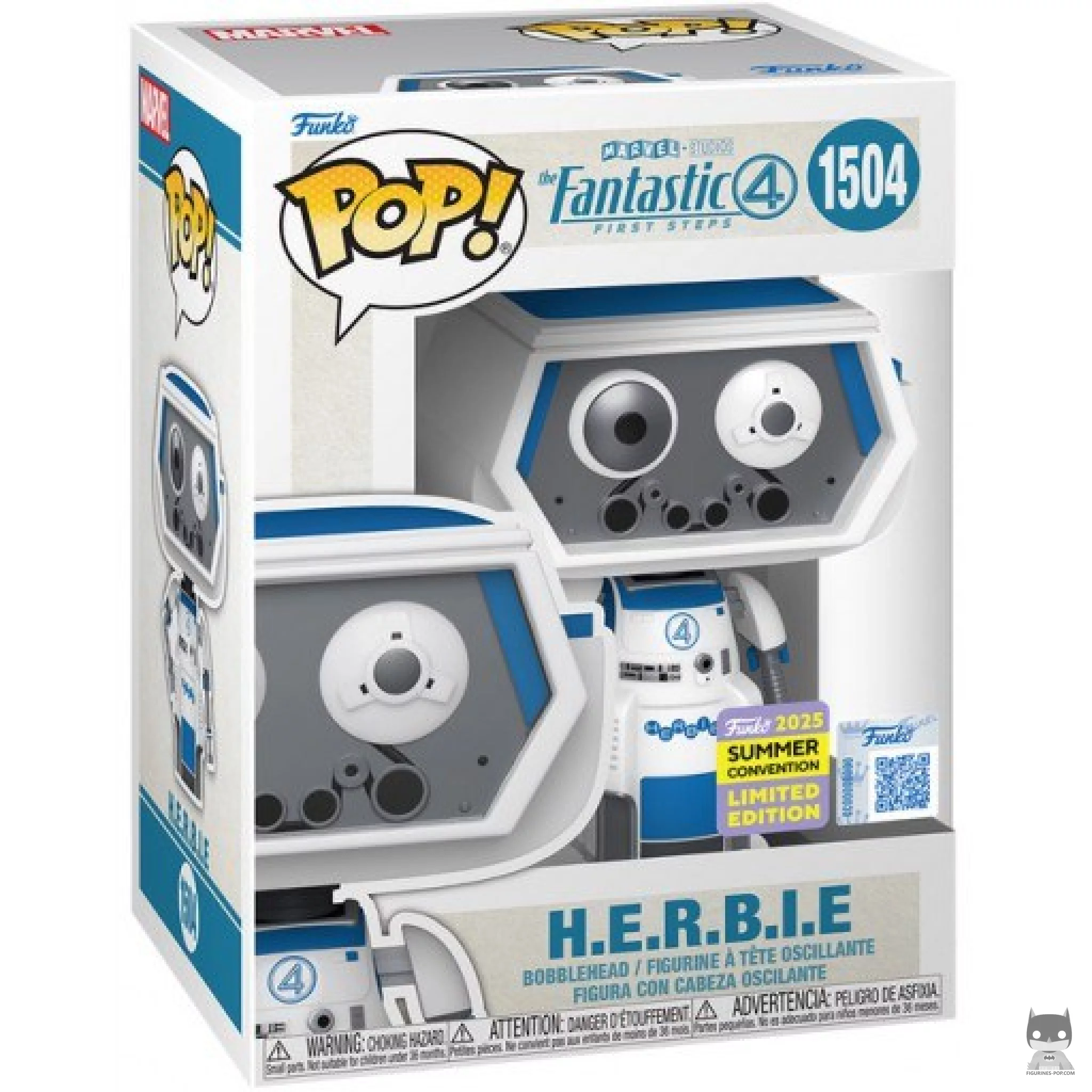 Figura Funko Pop! H.E.R.B.I.E. en su caja