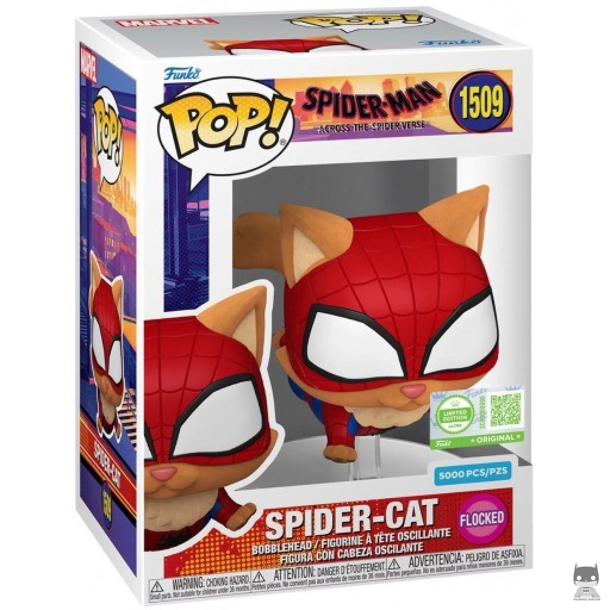 Figura Funko Pop! Spider-Cat (Flocado) en su caja