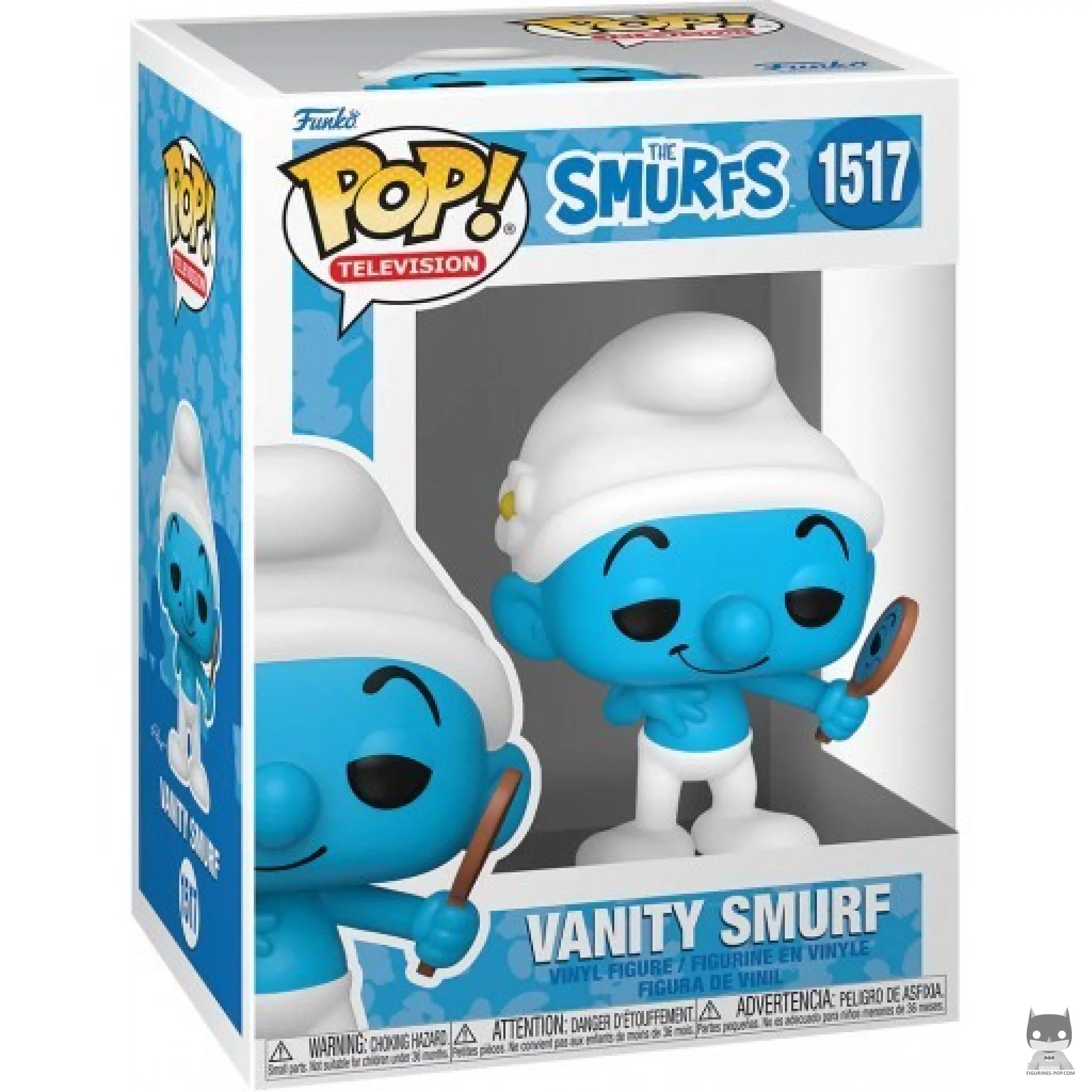 Figura Funko Pop! Pitufo Vanidoso en su caja