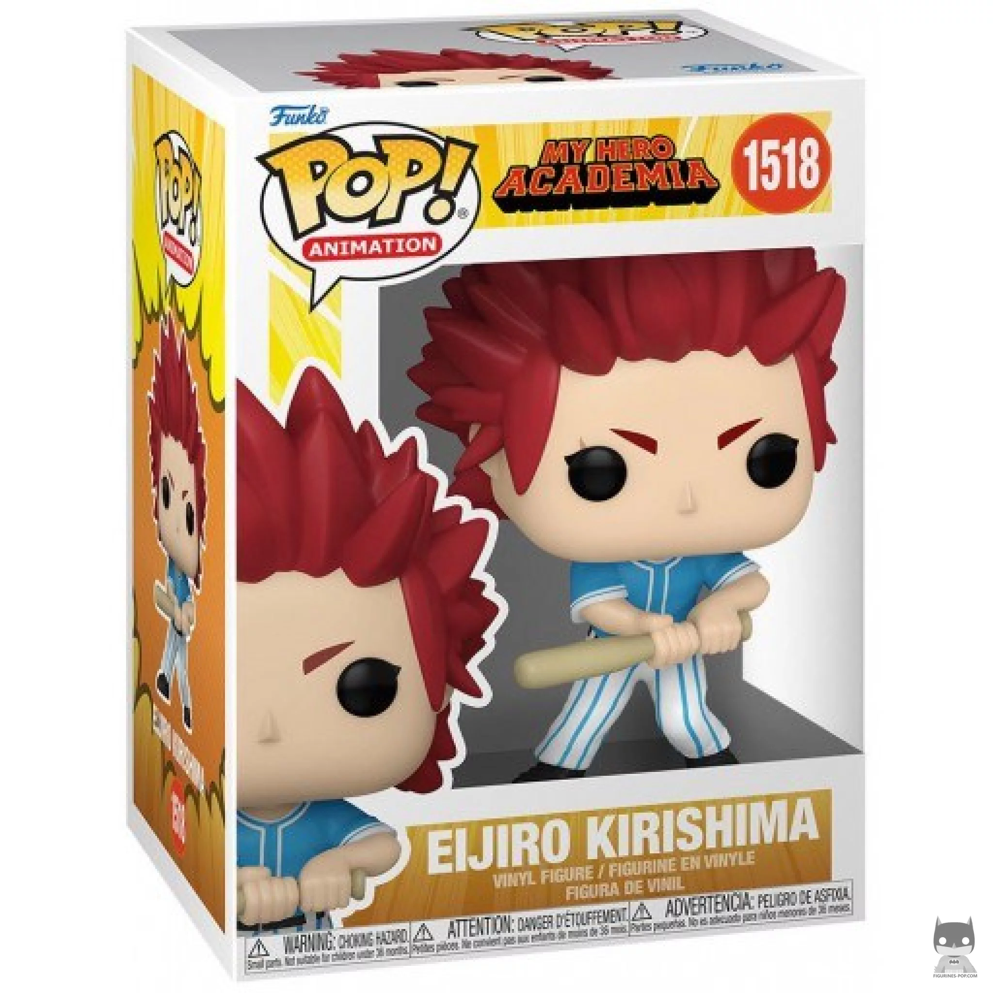 Figura Funko Pop! Eijiro Kirishima (Liga de Béisbol de Héroes) en su caja