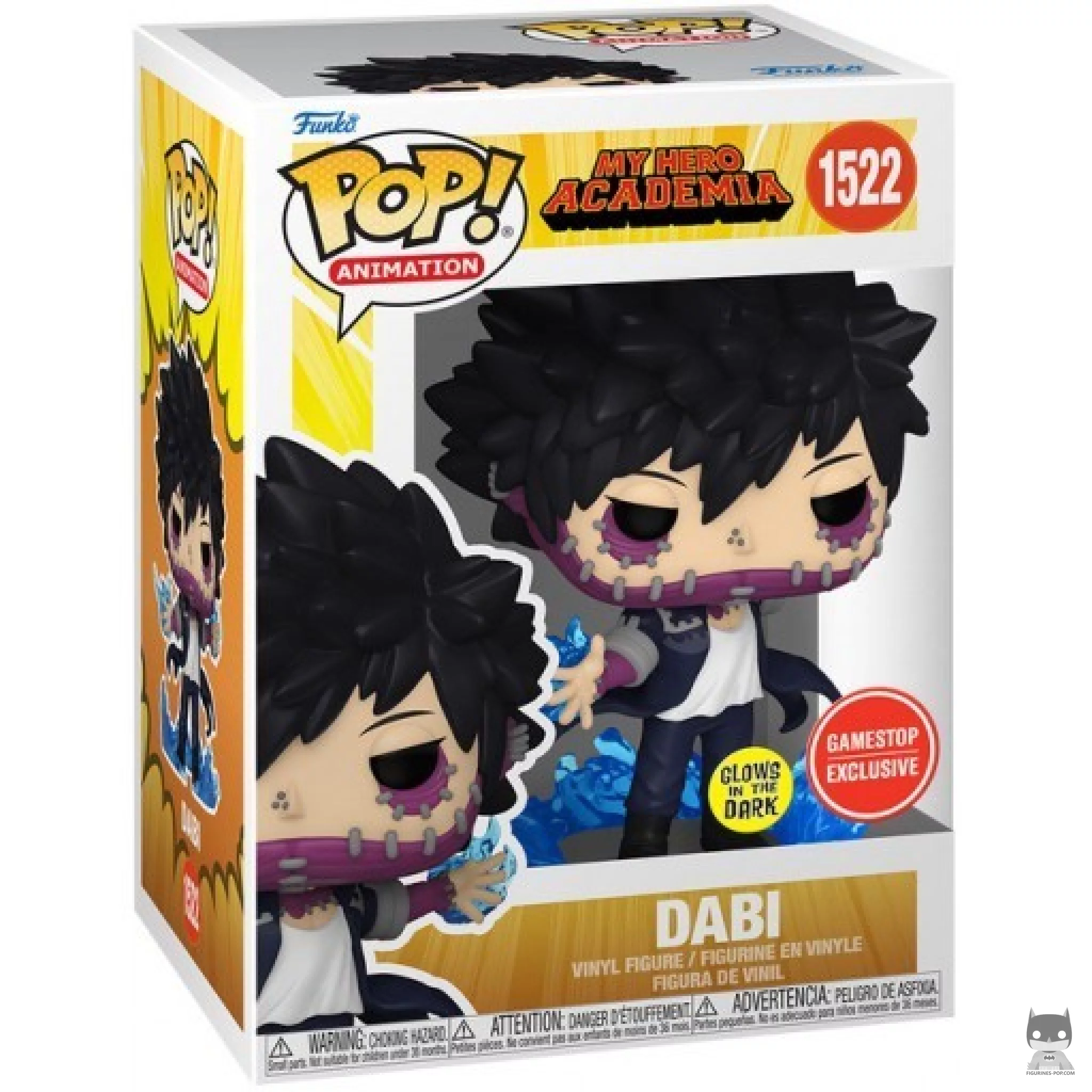 Figura Funko Pop! Dabi con llamas (Brilla en la oscuridad) en su caja