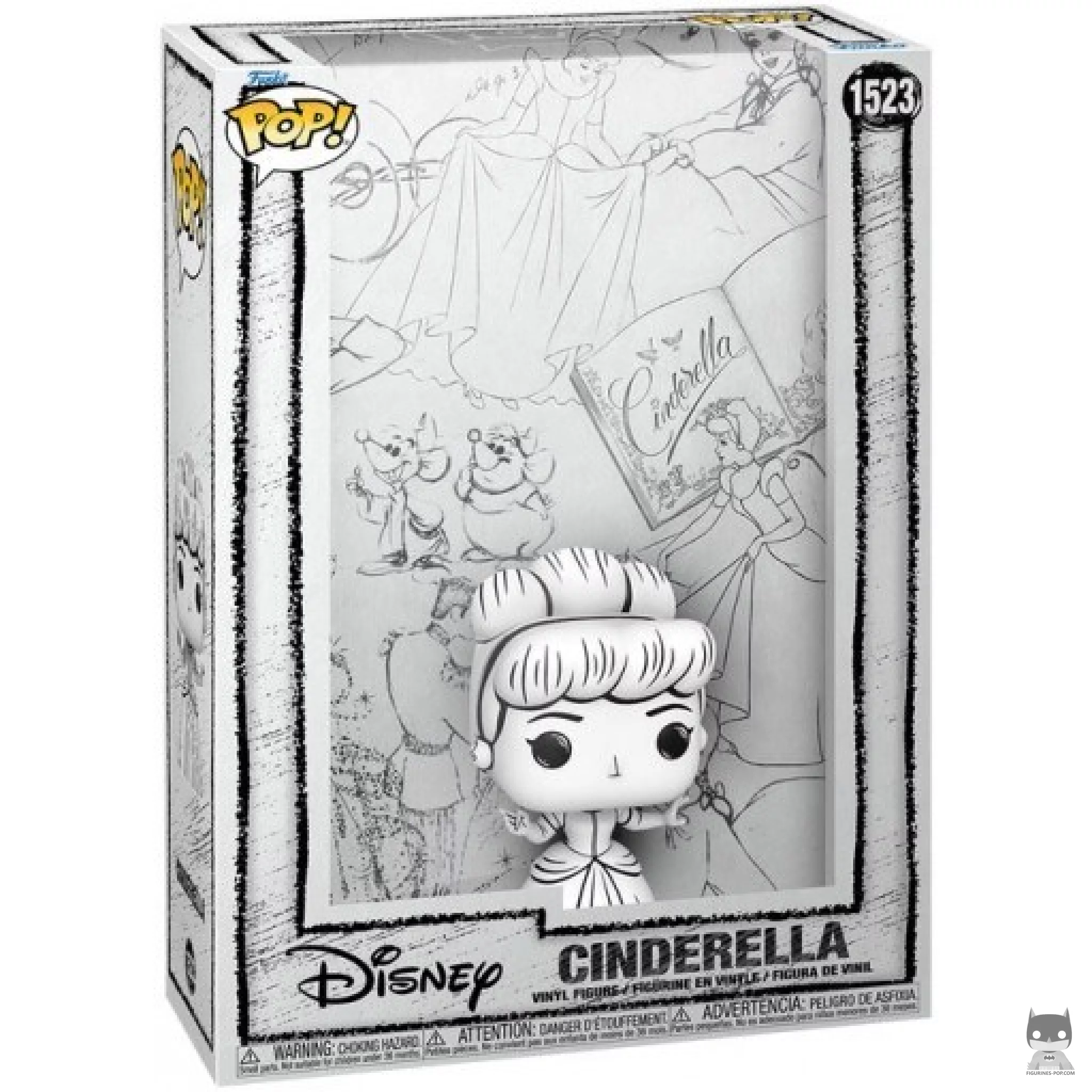 Figura Funko Pop! Cenicienta (Sketched) en su caja
