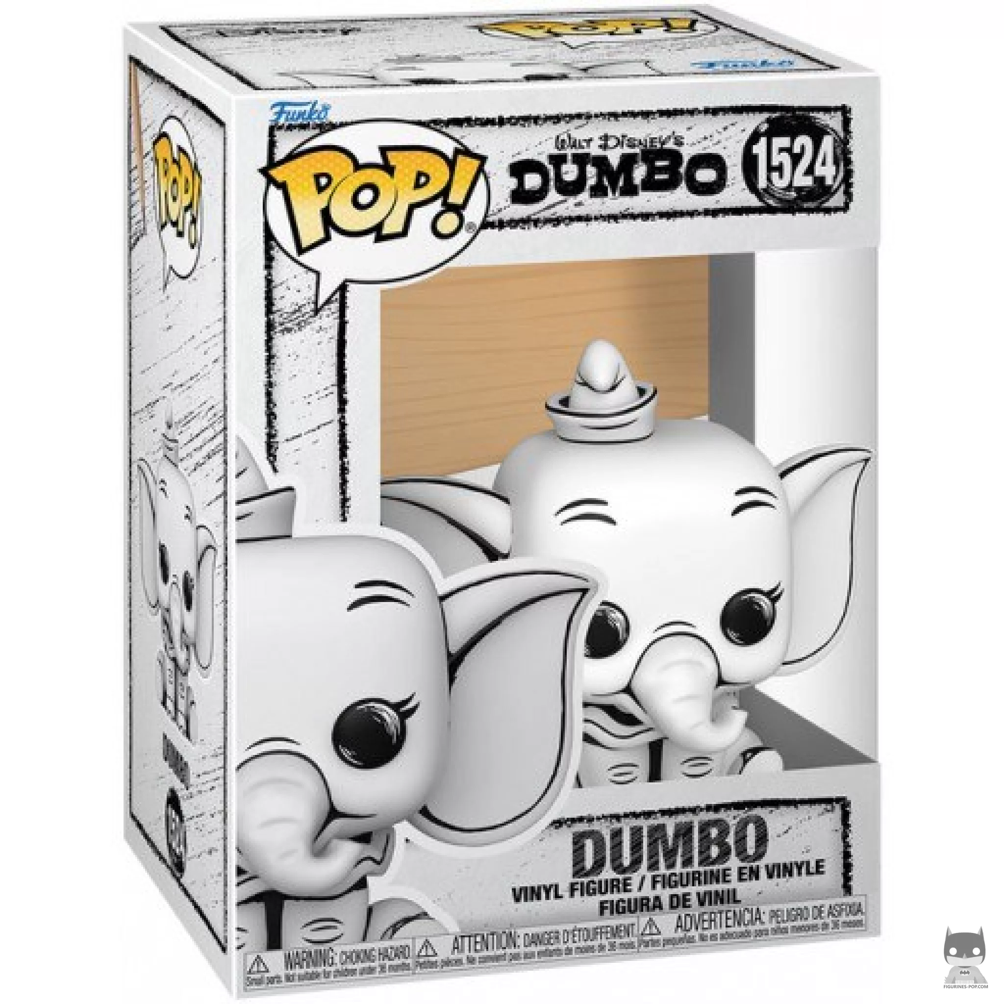 Figura Funko Pop! Dumbo (Sketched) en su caja