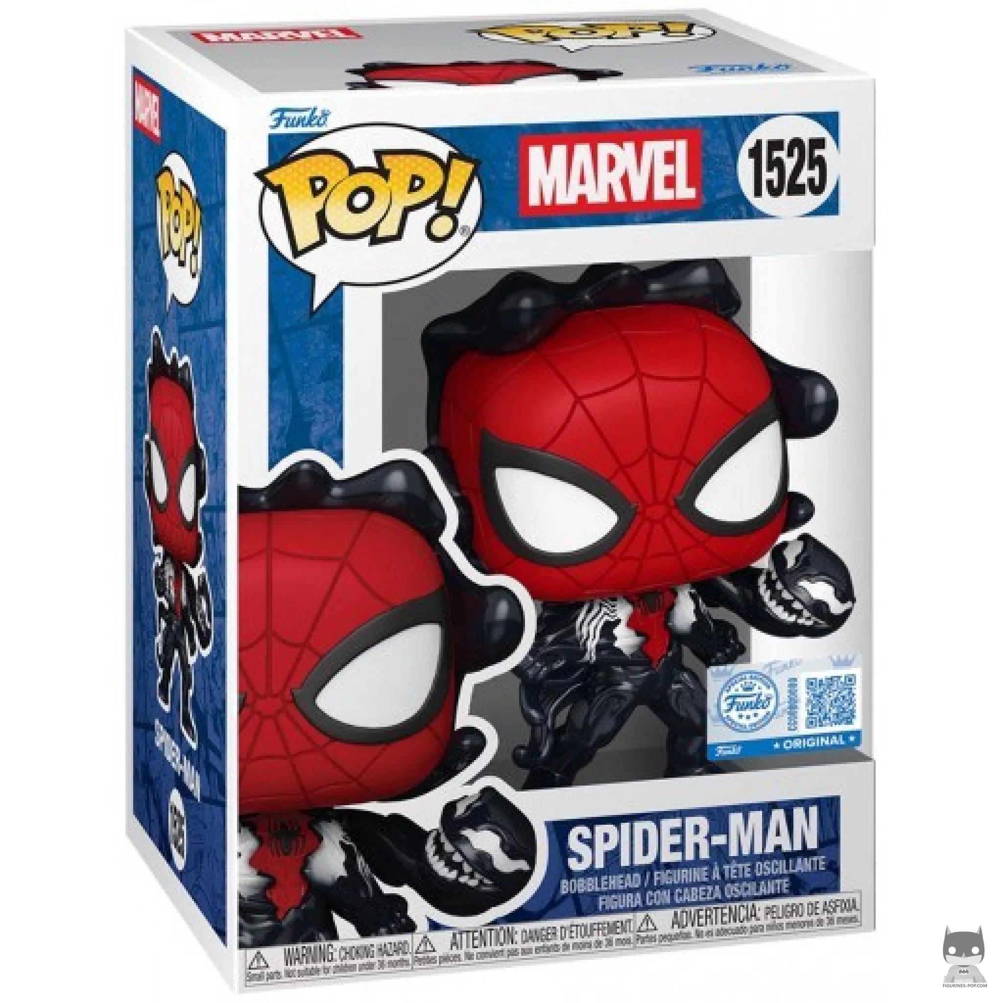 Figura Funko Pop! Spider-Man (Unión con el simbionte) en su caja