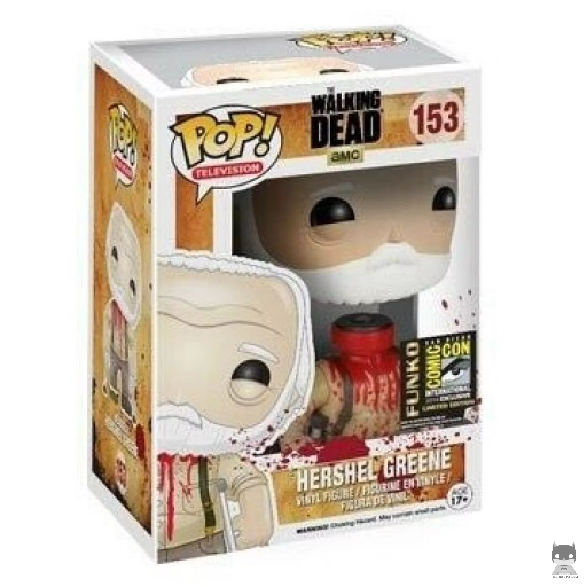 Figura Funko Pop! Hershel Greene decapitado en su caja