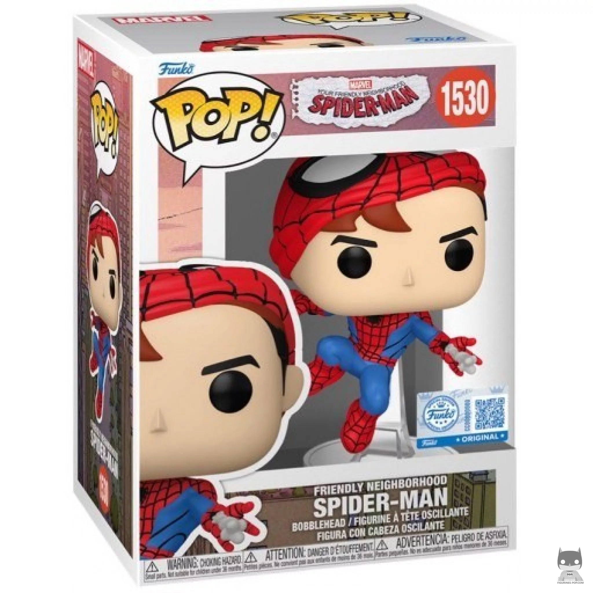 Figura Funko Pop! Spider-Man en su caja