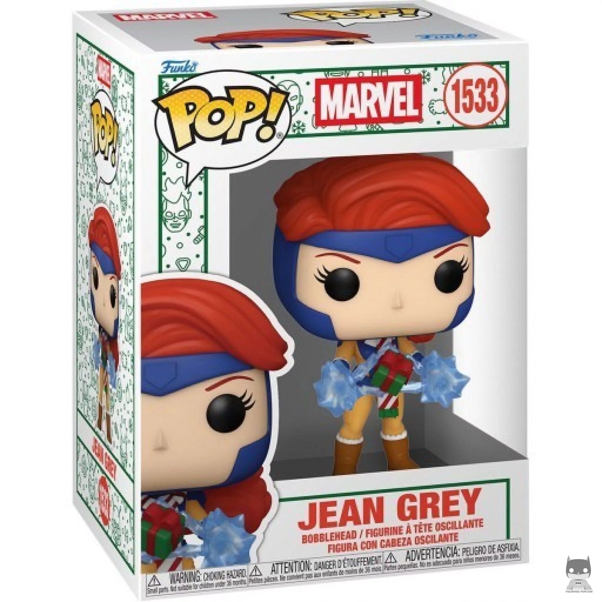 Figura Funko Pop! Jean Grey (Navidad) en su caja