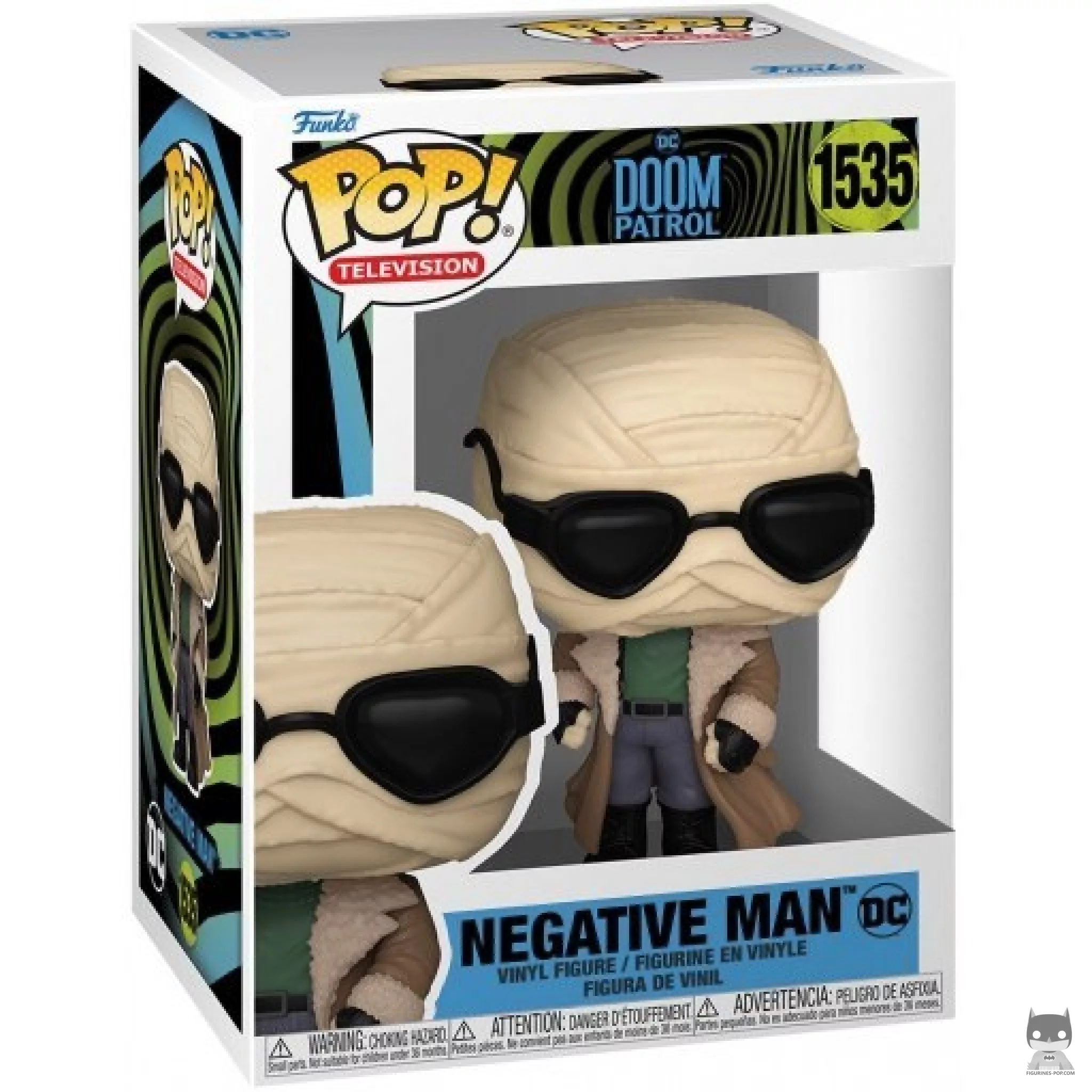 Figura Funko Pop! Hombre Negativo en su caja