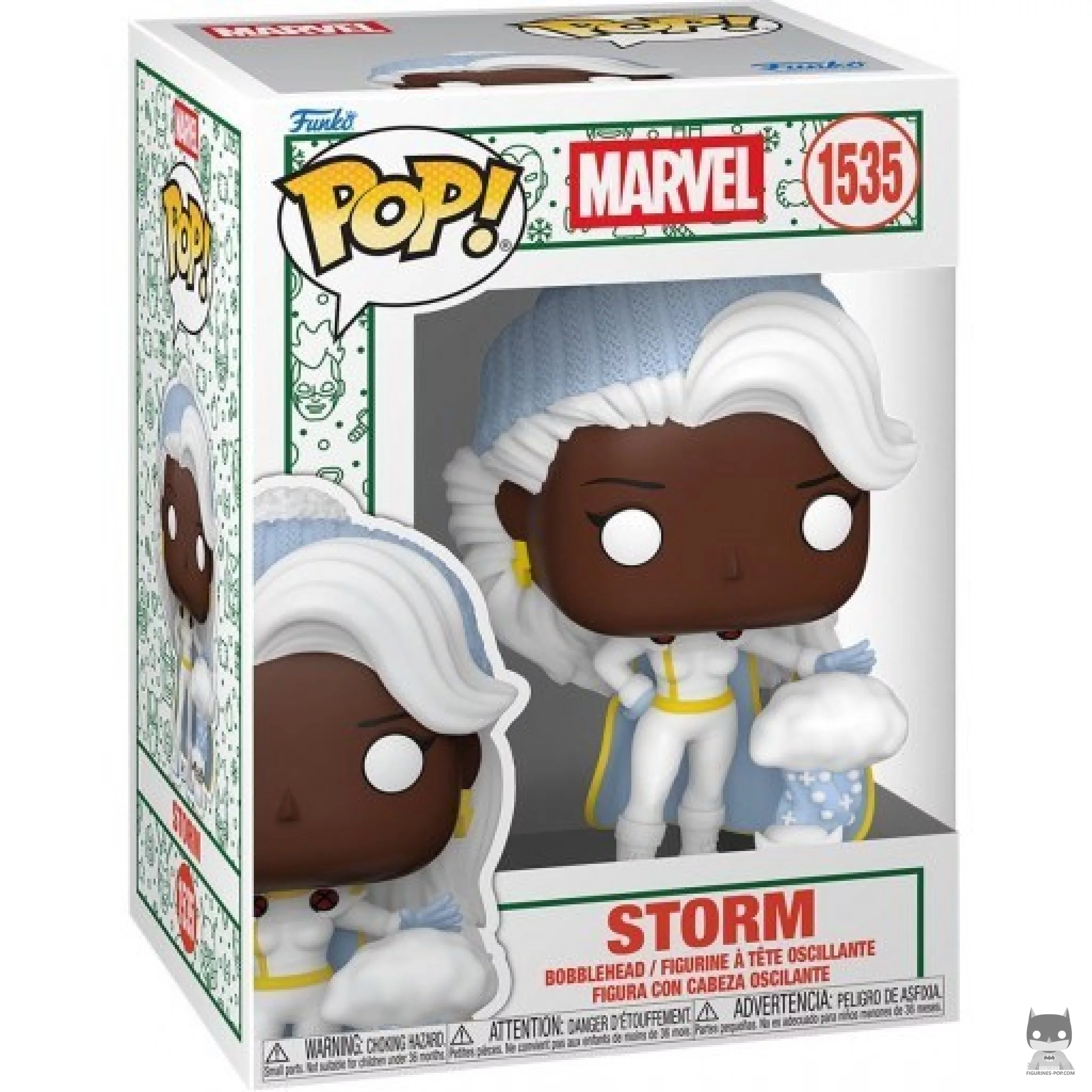 Figura Funko Pop! Tormenta (Navidad) en su caja