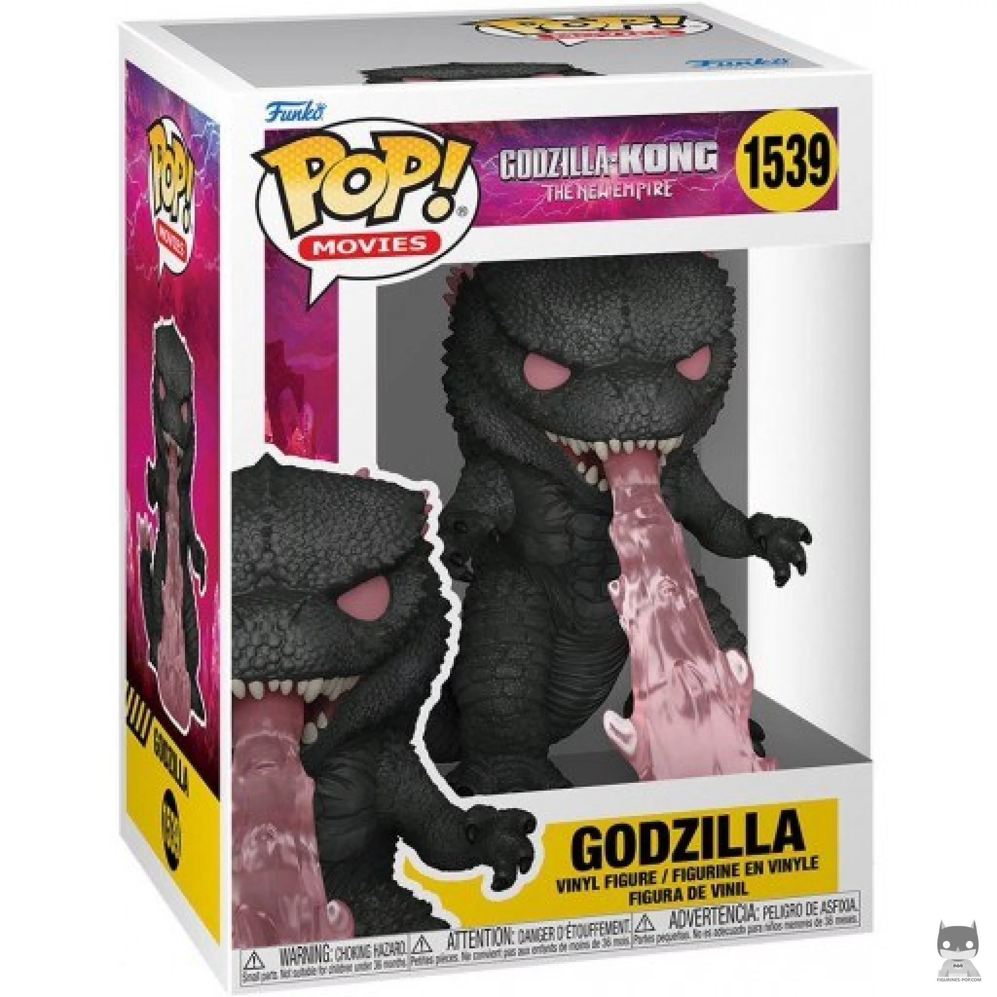 Figura Funko Pop! Godzilla con rayo atómico en su caja