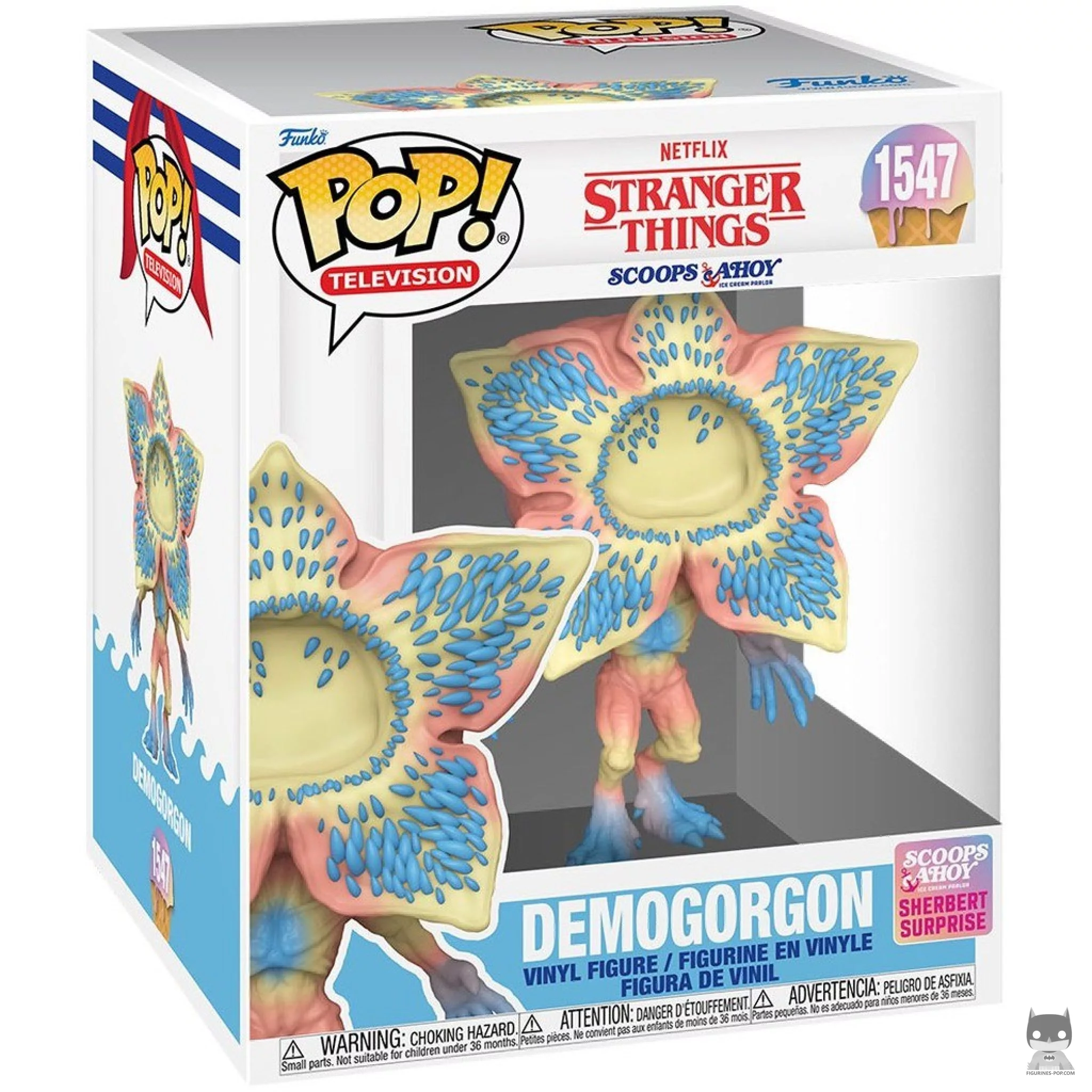 Figura Funko Pop! Demogorgon (Scoops Ahoy) (Supersized) en su caja