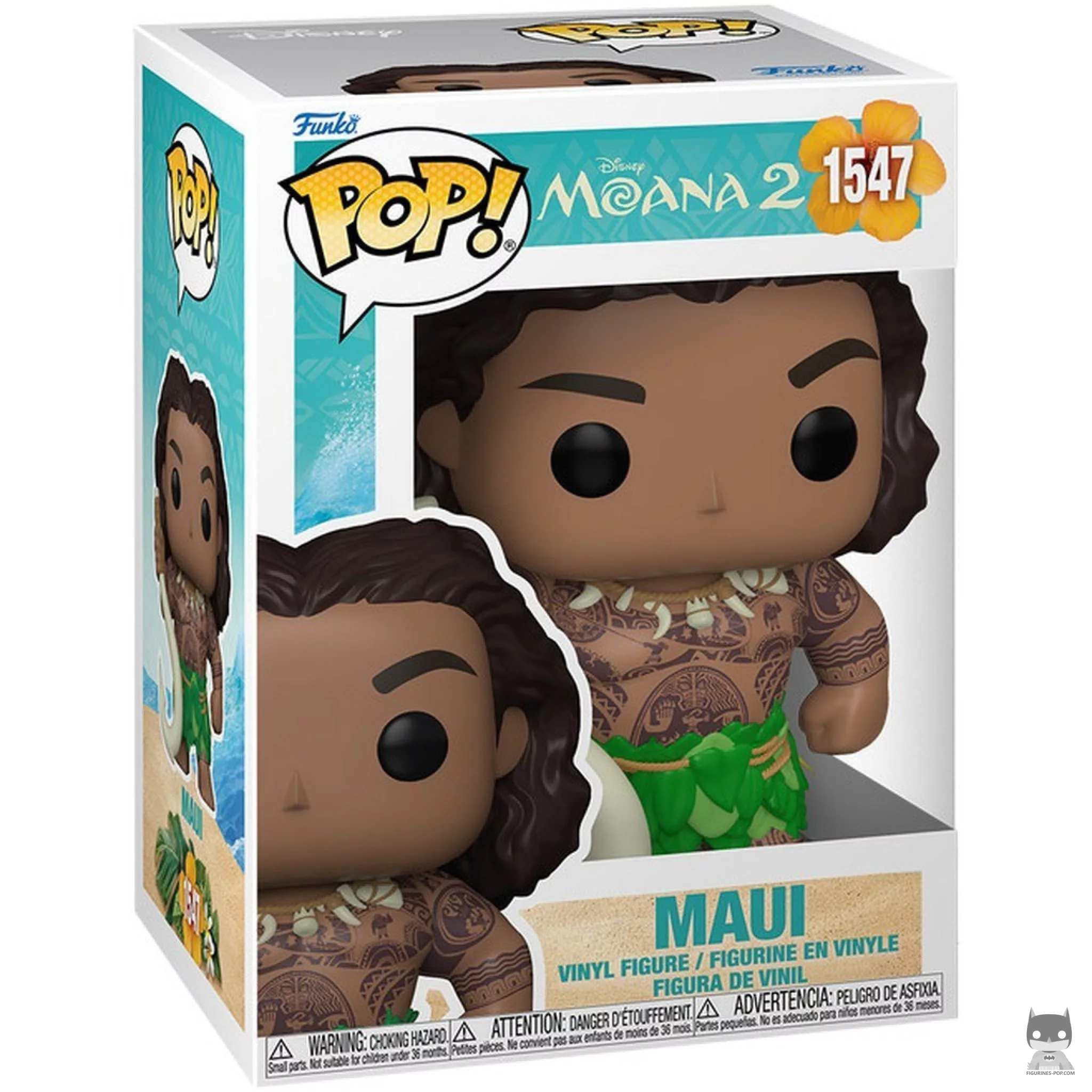 Figura Funko Pop! Maui con el anzuelo en su caja