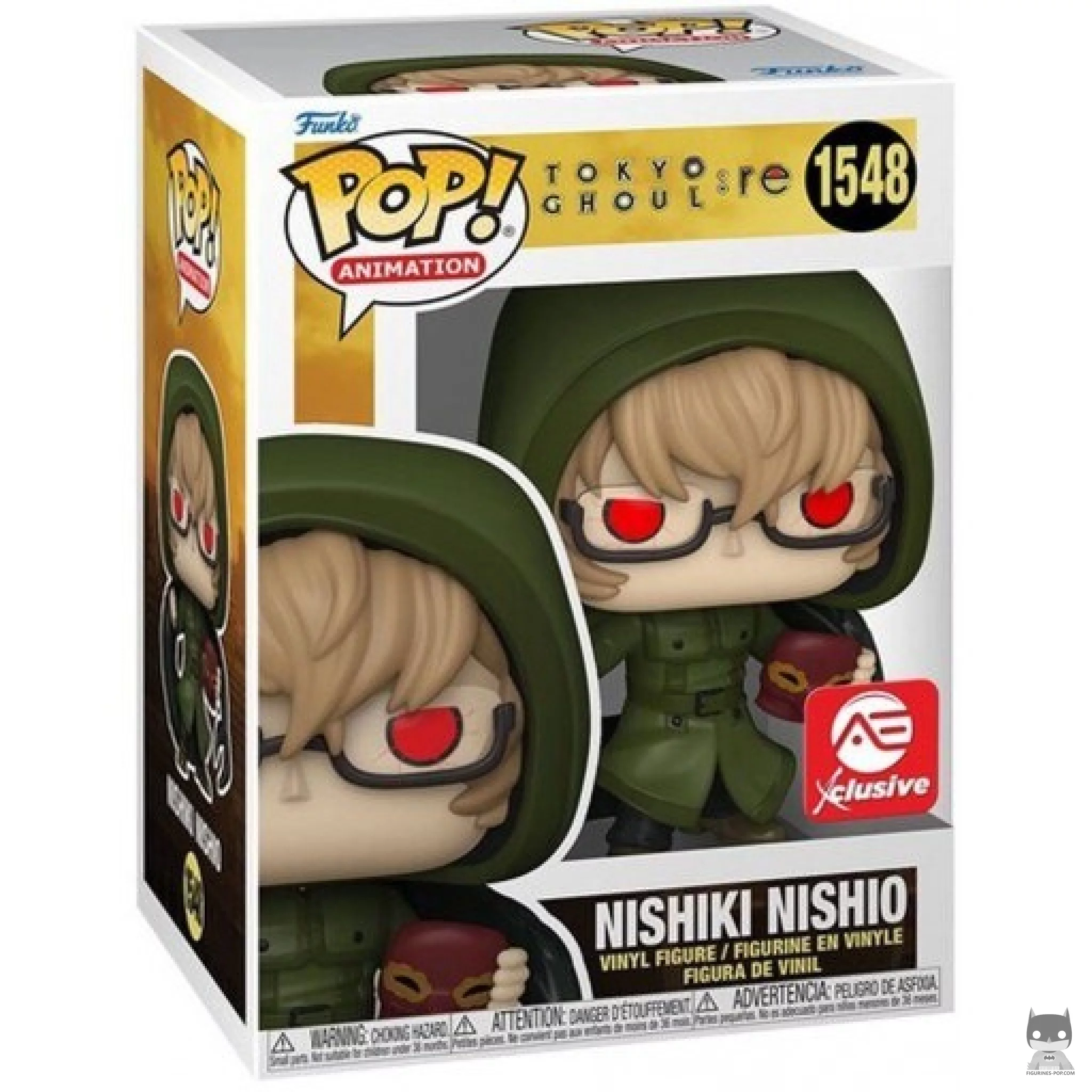 Figura Funko Pop! Nishiki Nishio en su caja