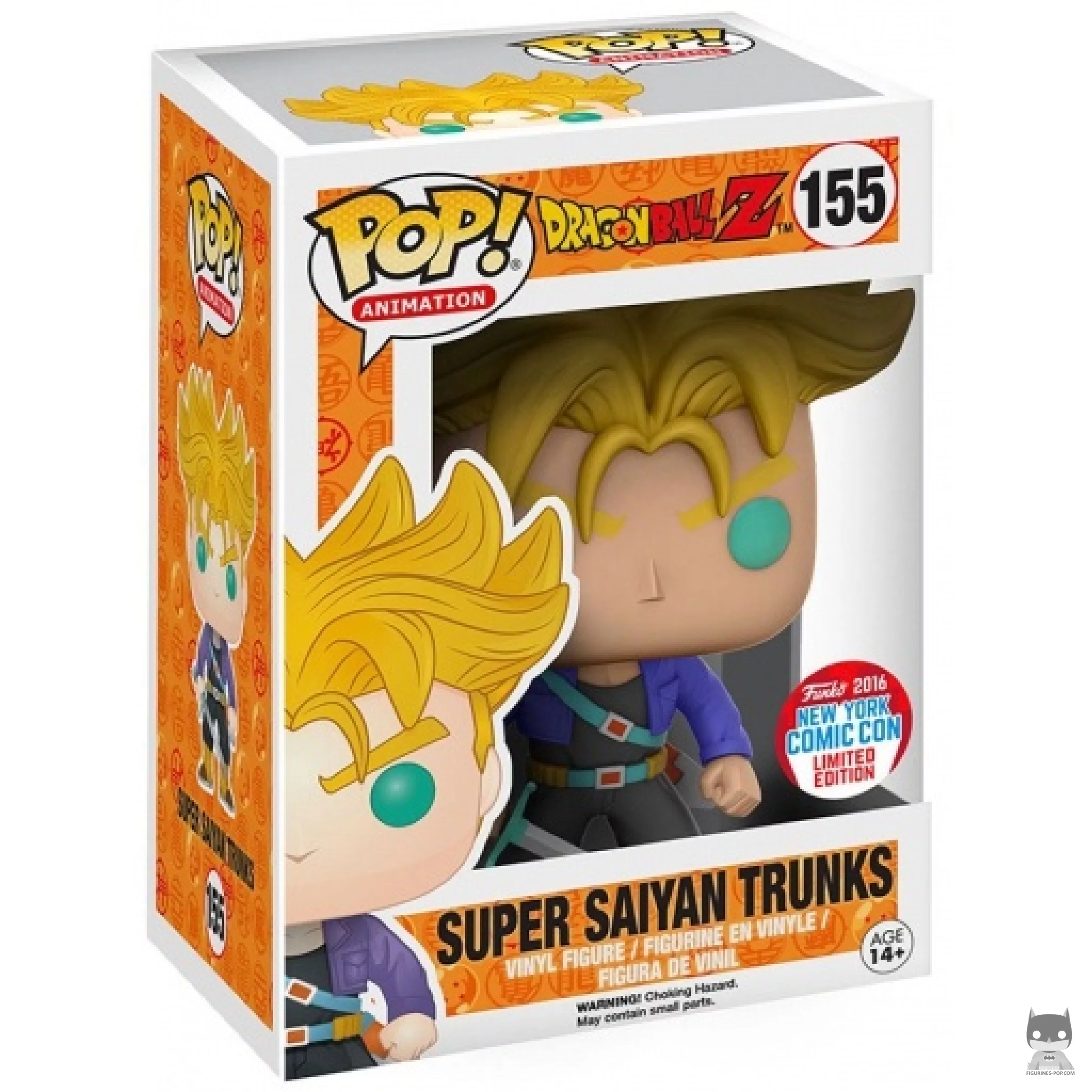Figura Funko Pop! Trunks Super Saiyan en su caja