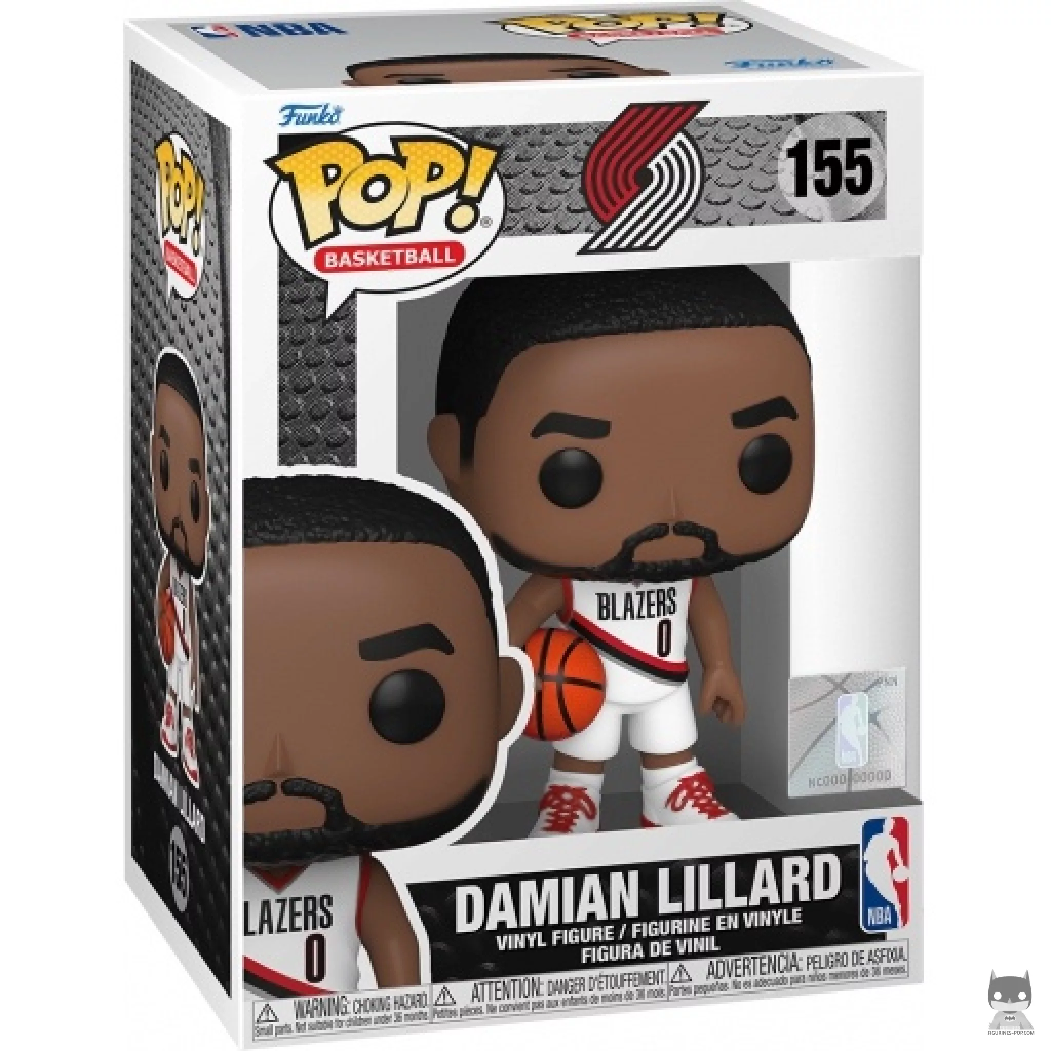 Figura Funko Pop! Damian Lillard en su caja