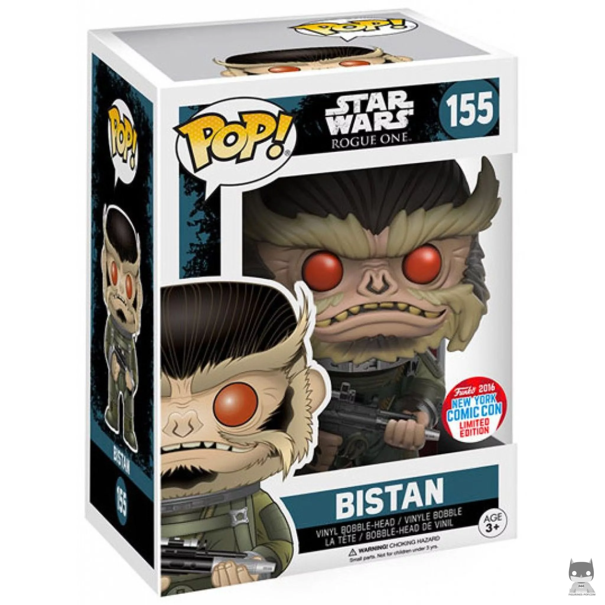 Figura Funko Pop! Bistan en su caja