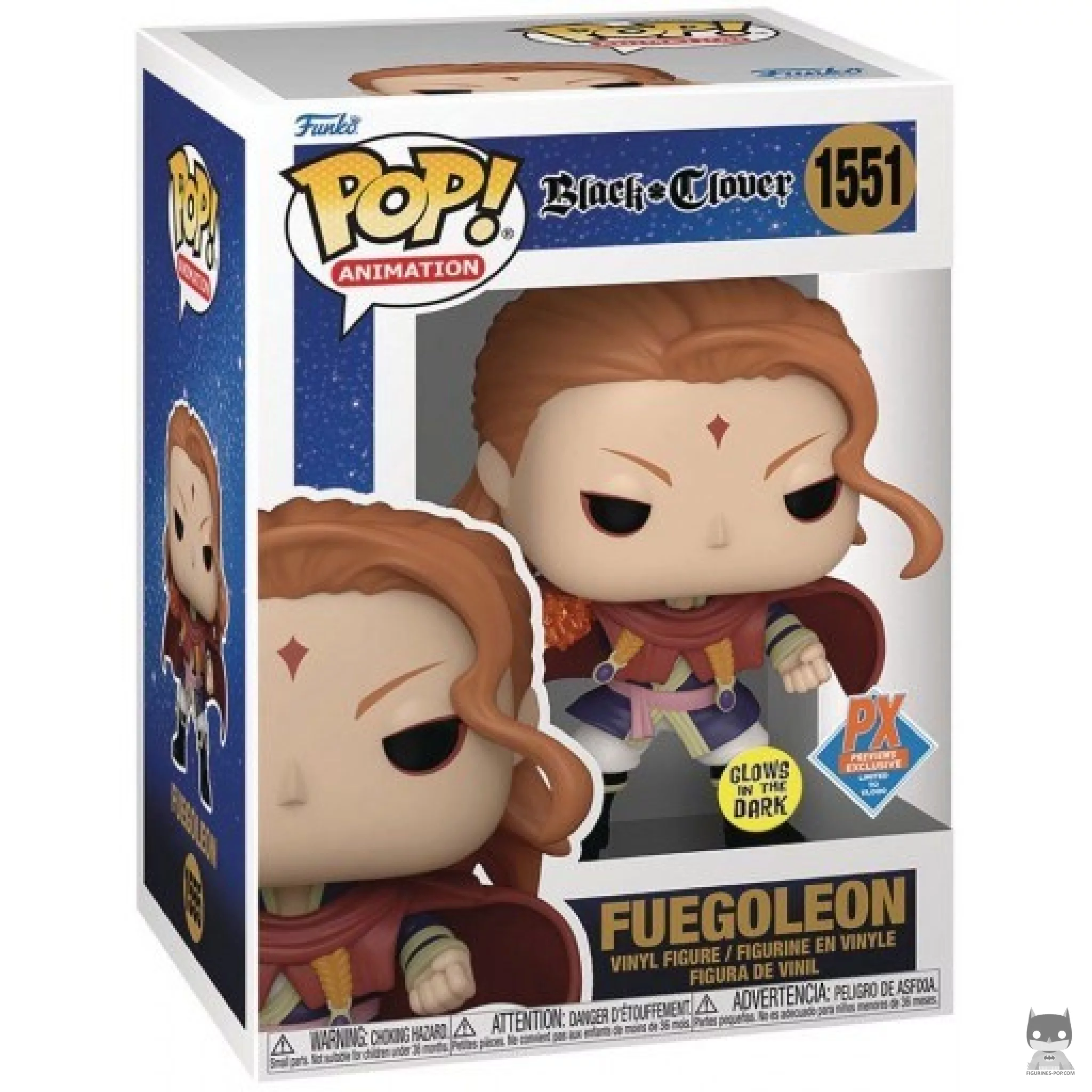Figura Funko Pop! Fuegoleon (Brilla en la oscuridad) en su caja