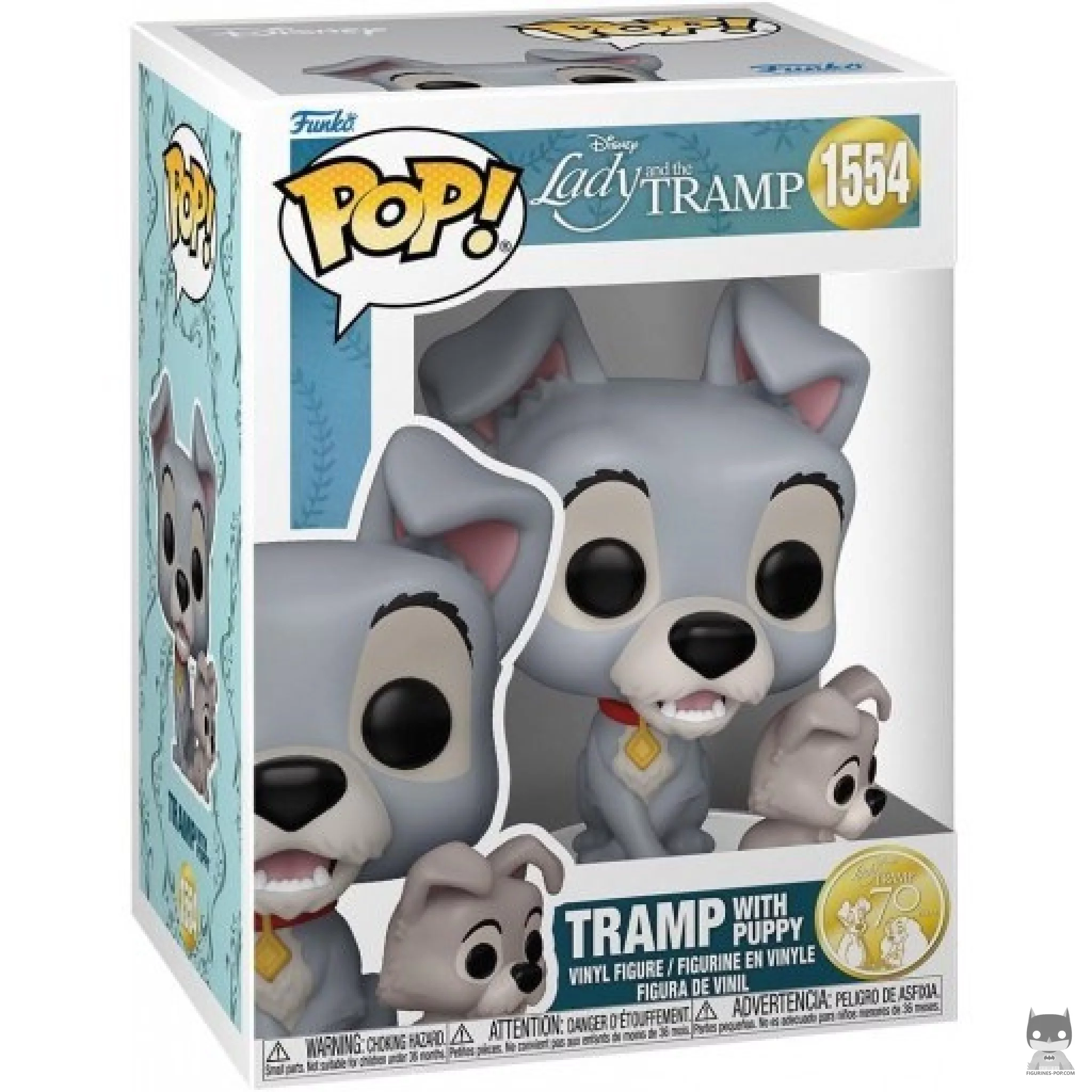 Figura Funko Pop! Golfo con cachorro en su caja