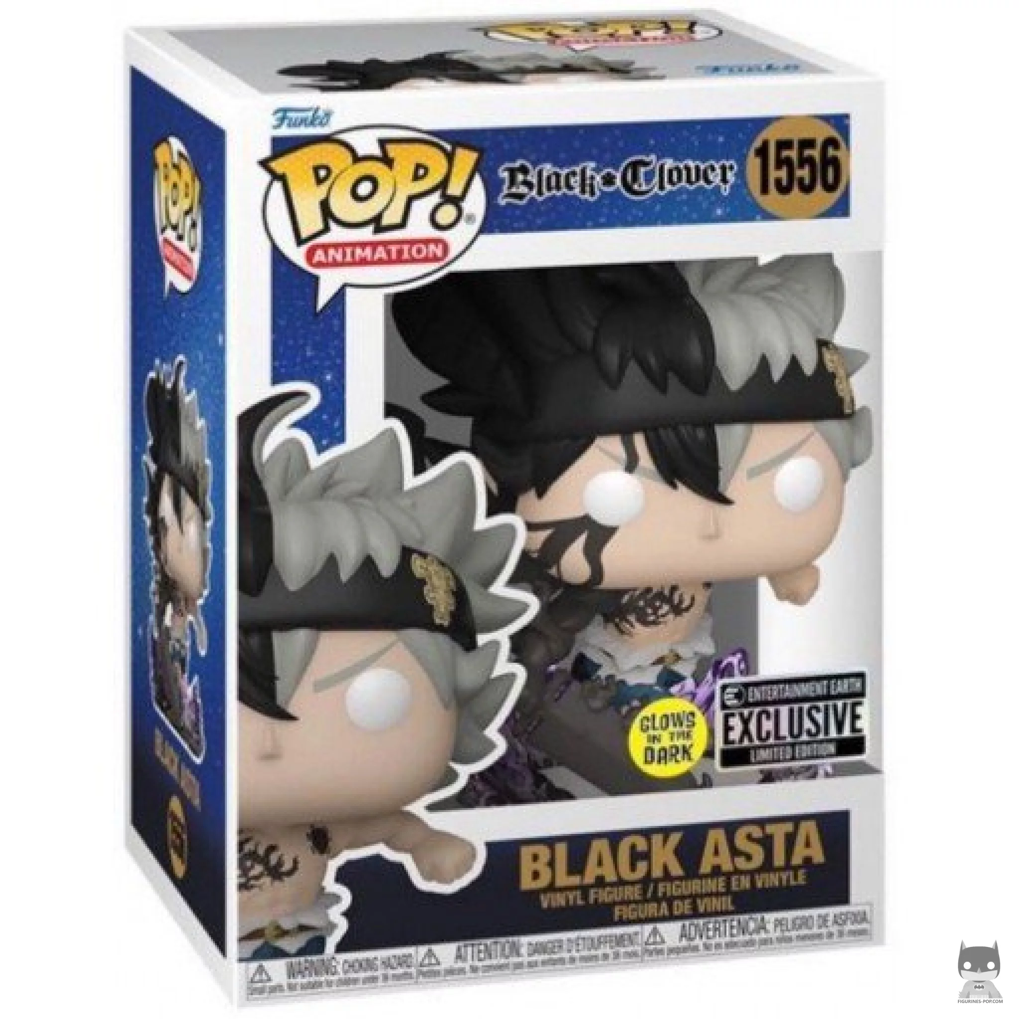 Figura Funko Pop! Asta Negro (Brilla en la oscuridad) en su caja