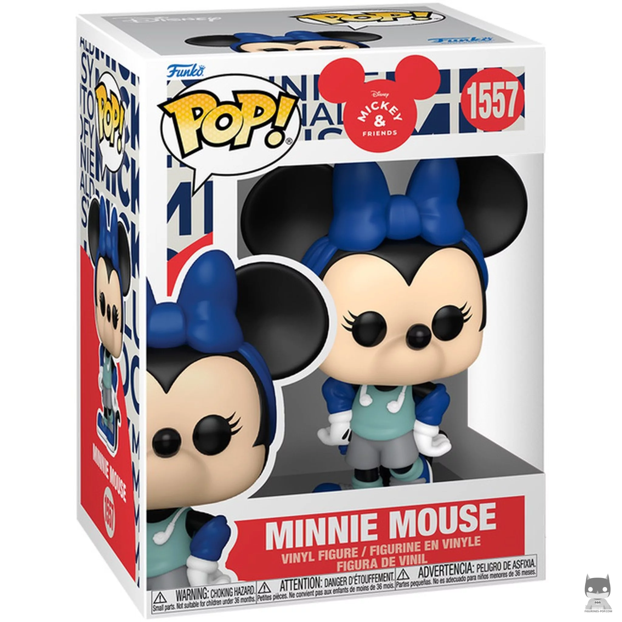 Figura Funko Pop! Minnie Mouse (Ropa de deporte) en su caja