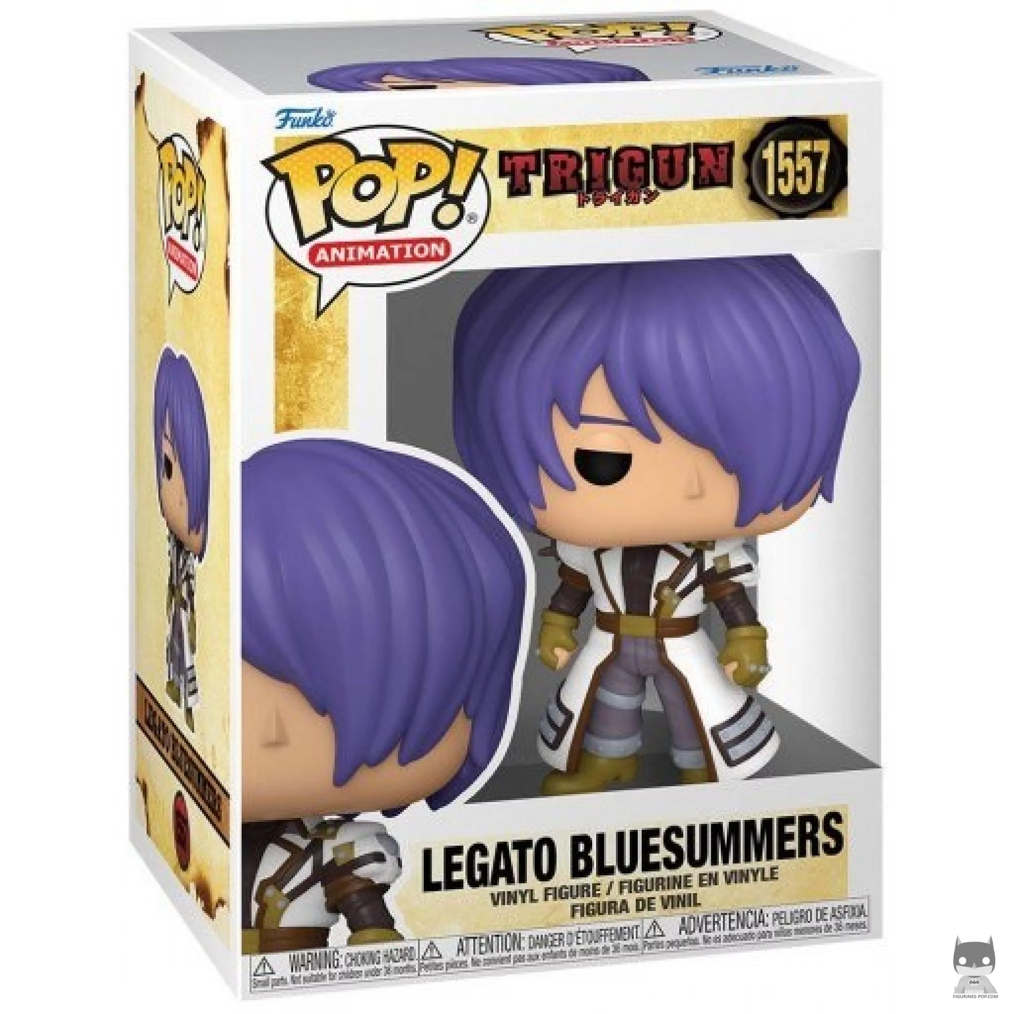 Figura Funko Pop! Legato Bluesummers en su caja