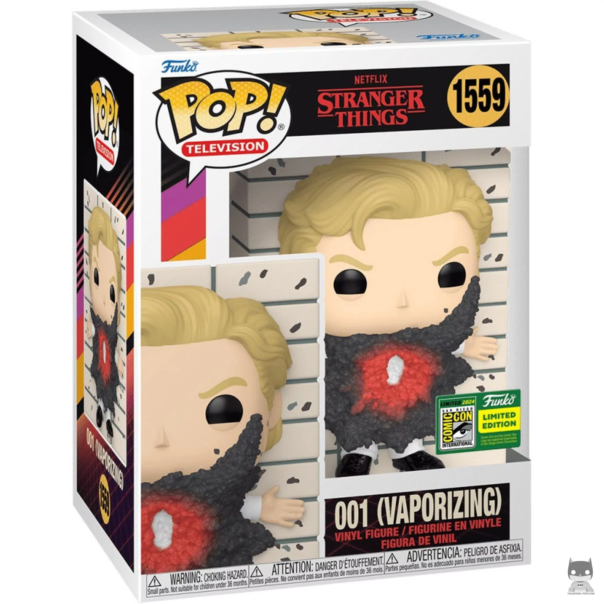 Figura Funko Pop! 001 (Vaporizando) en su caja