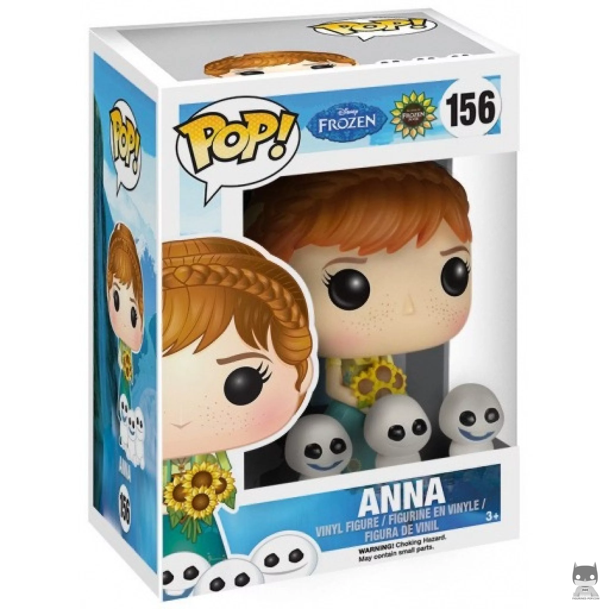 Figura Funko Pop! Anna Frozen Fever en su caja
