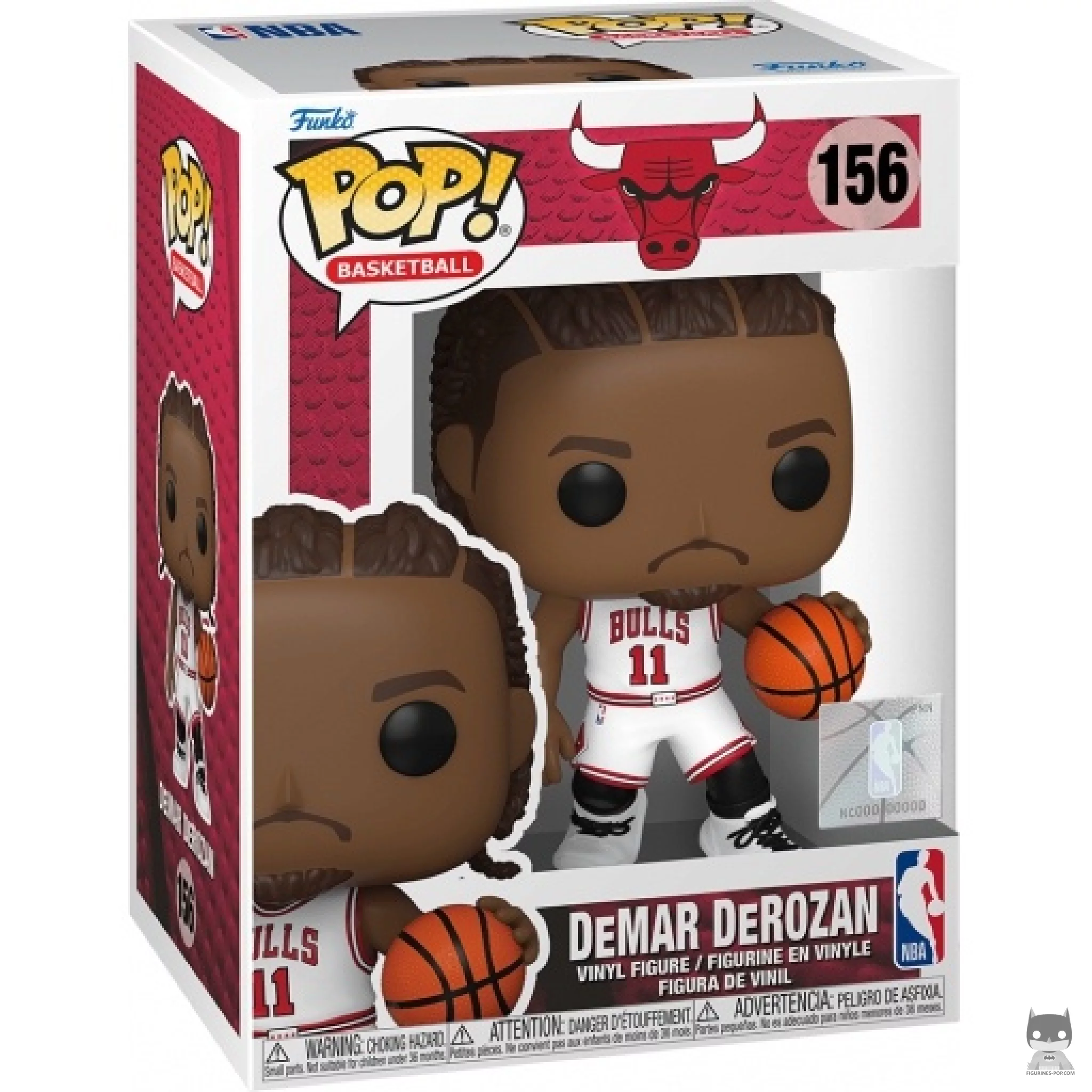 Figura Funko Pop! Demar DeRozan en su caja