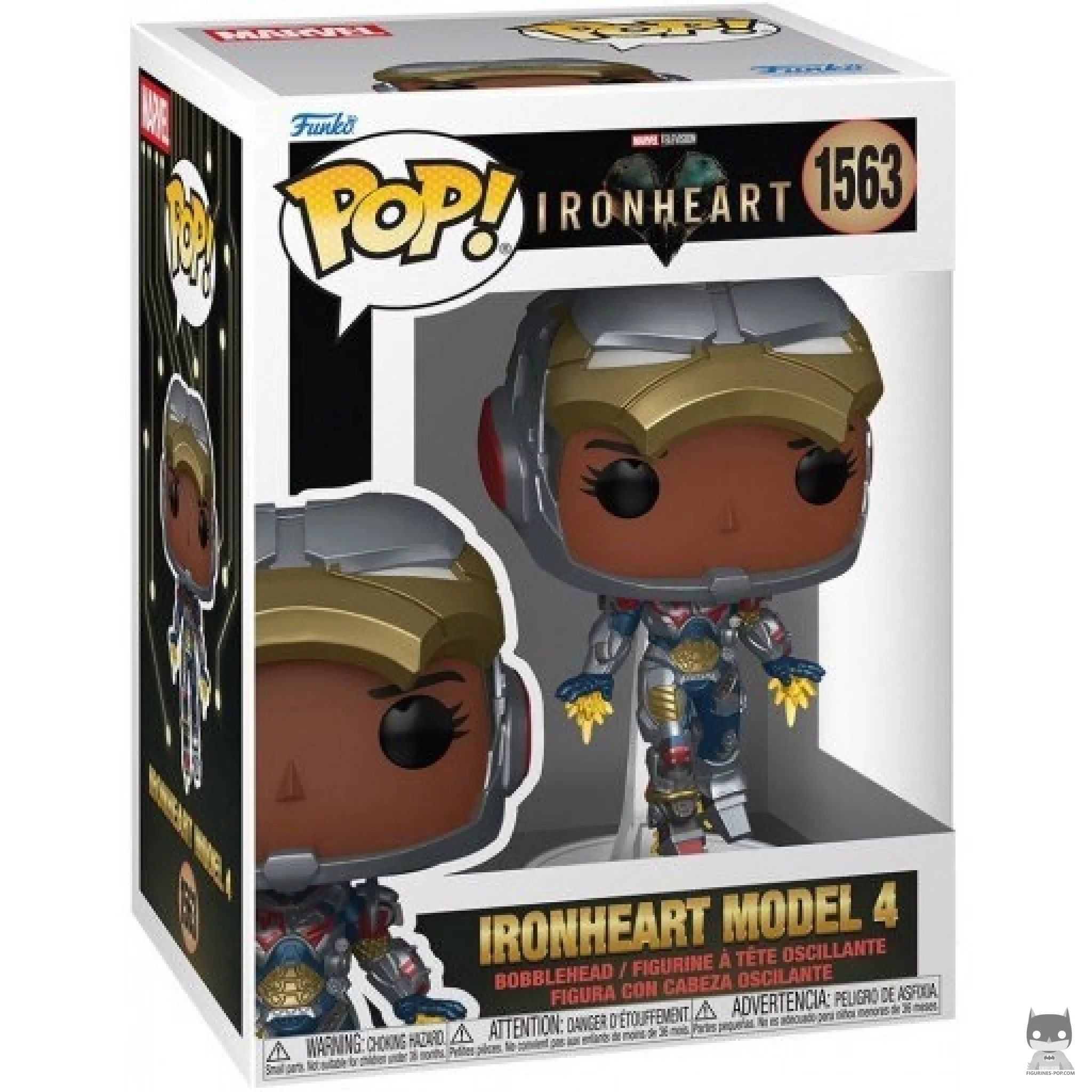 Figura Funko Pop! Ironheart Modelo 4 en su caja