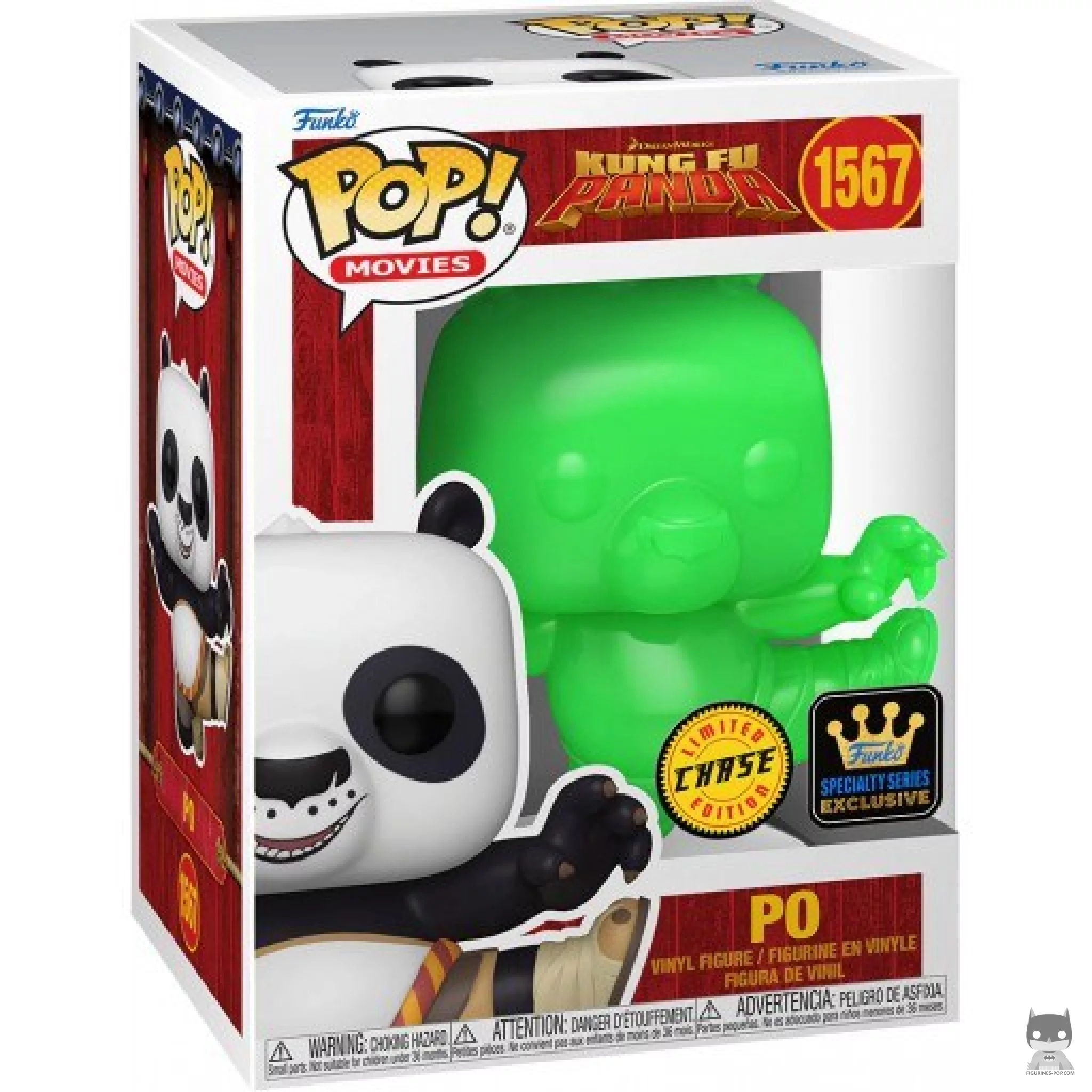 Figura Funko Pop! Po (Chase & Translúcido) en su caja