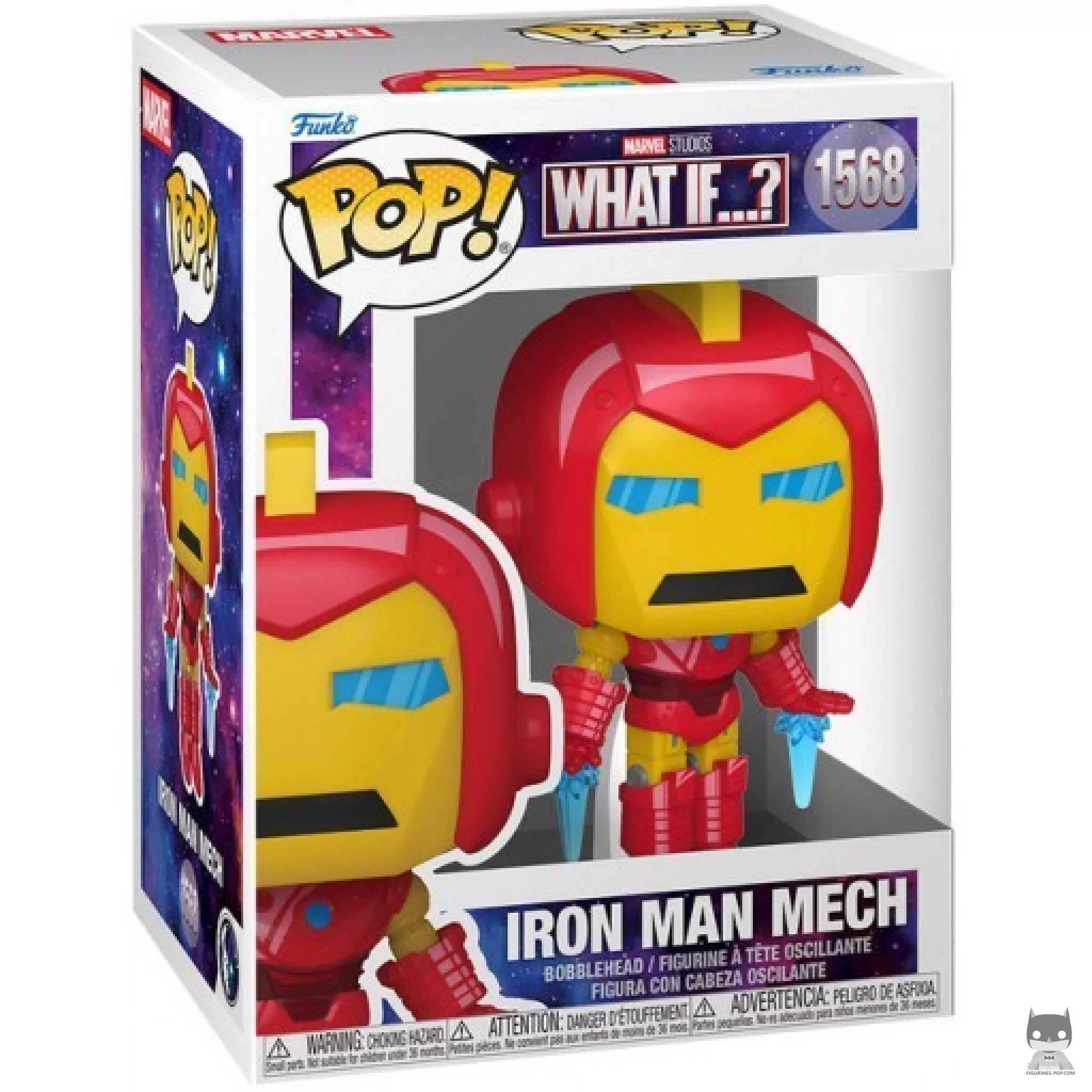 Figura Funko Pop! Mecha de Iron Man en su caja