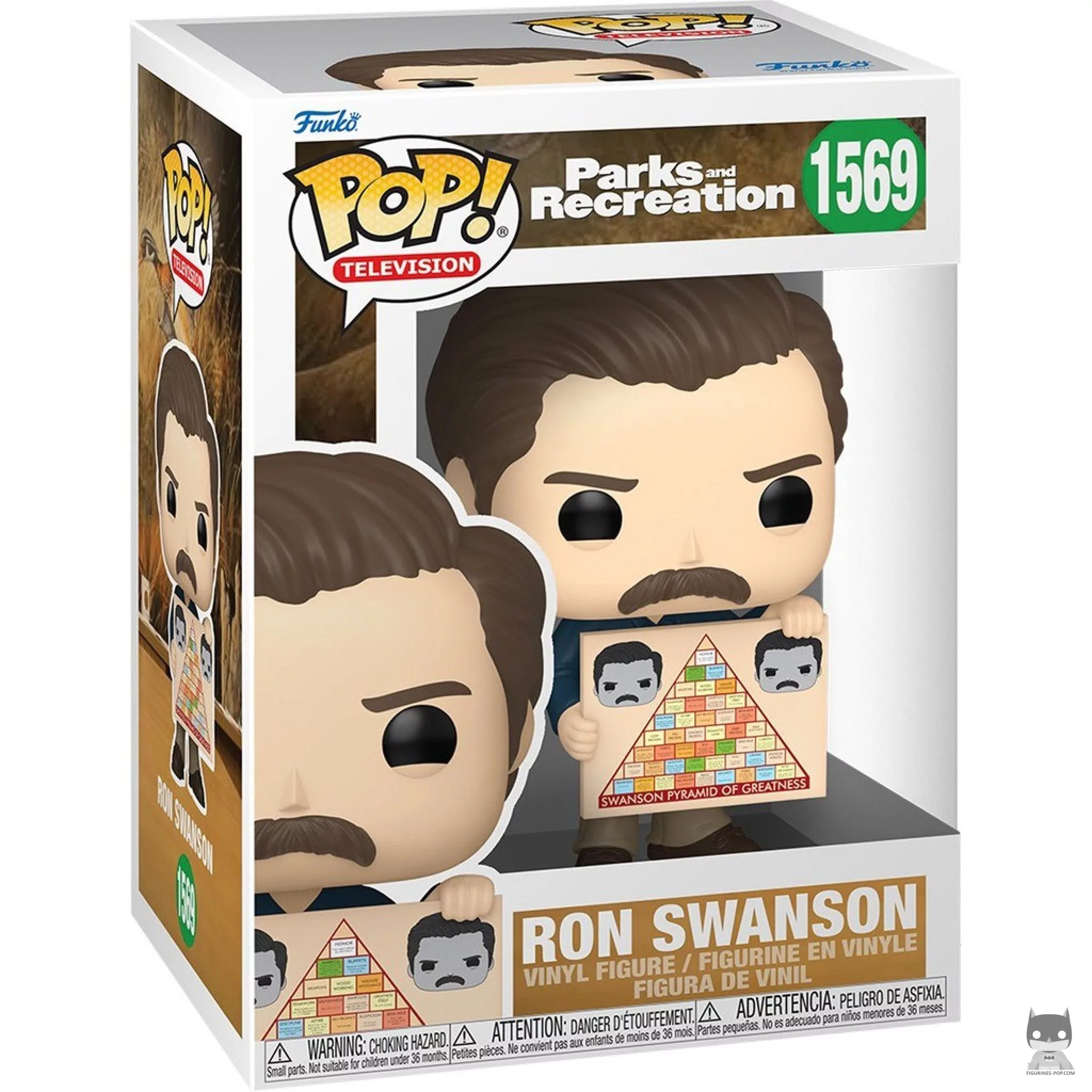 Figura Funko Pop! Ron Swanson en su caja