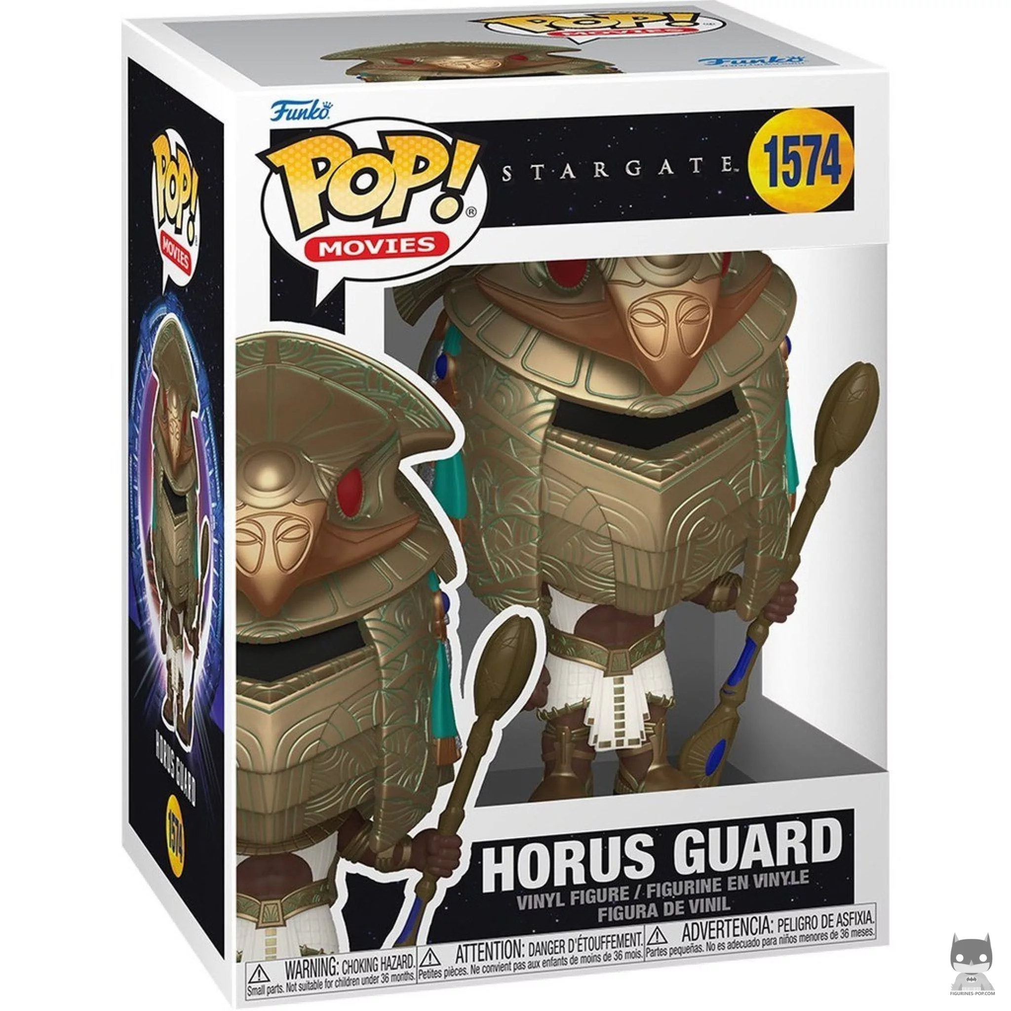 Figura Funko Pop! Guardia de Horus (Metalizado) en su caja