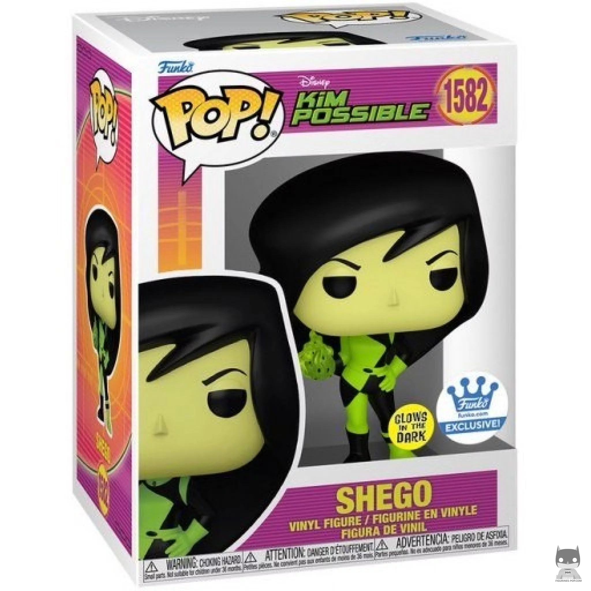 Figura Funko Pop! Shego (Brilla en la oscuridad) en su caja
