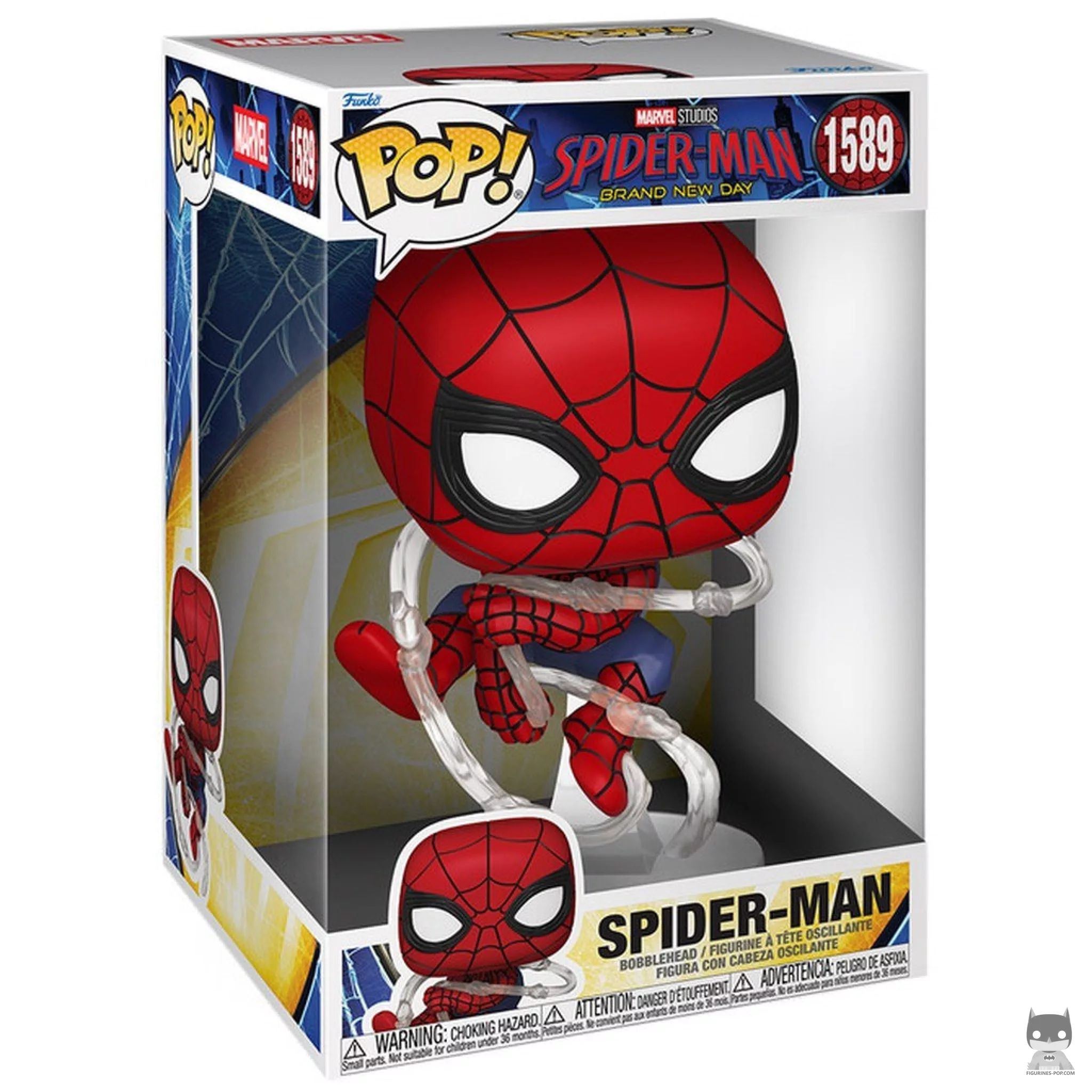 Figura Funko Pop! Spider-Man (Supersized) en su caja