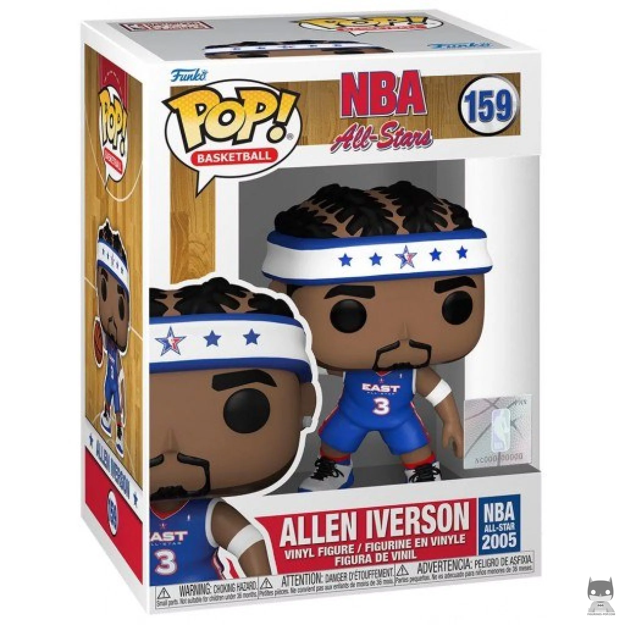 Figura Funko Pop! Allen Iverson en su caja