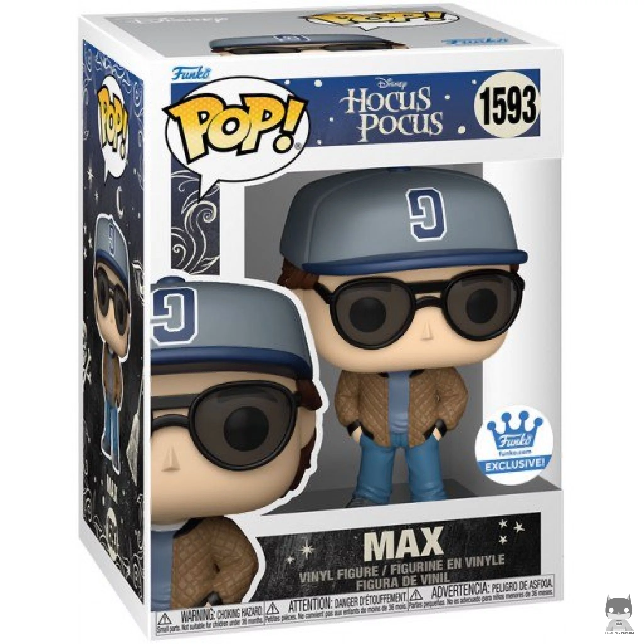 Figura Funko Pop! Max con gorra de béisbol en su caja