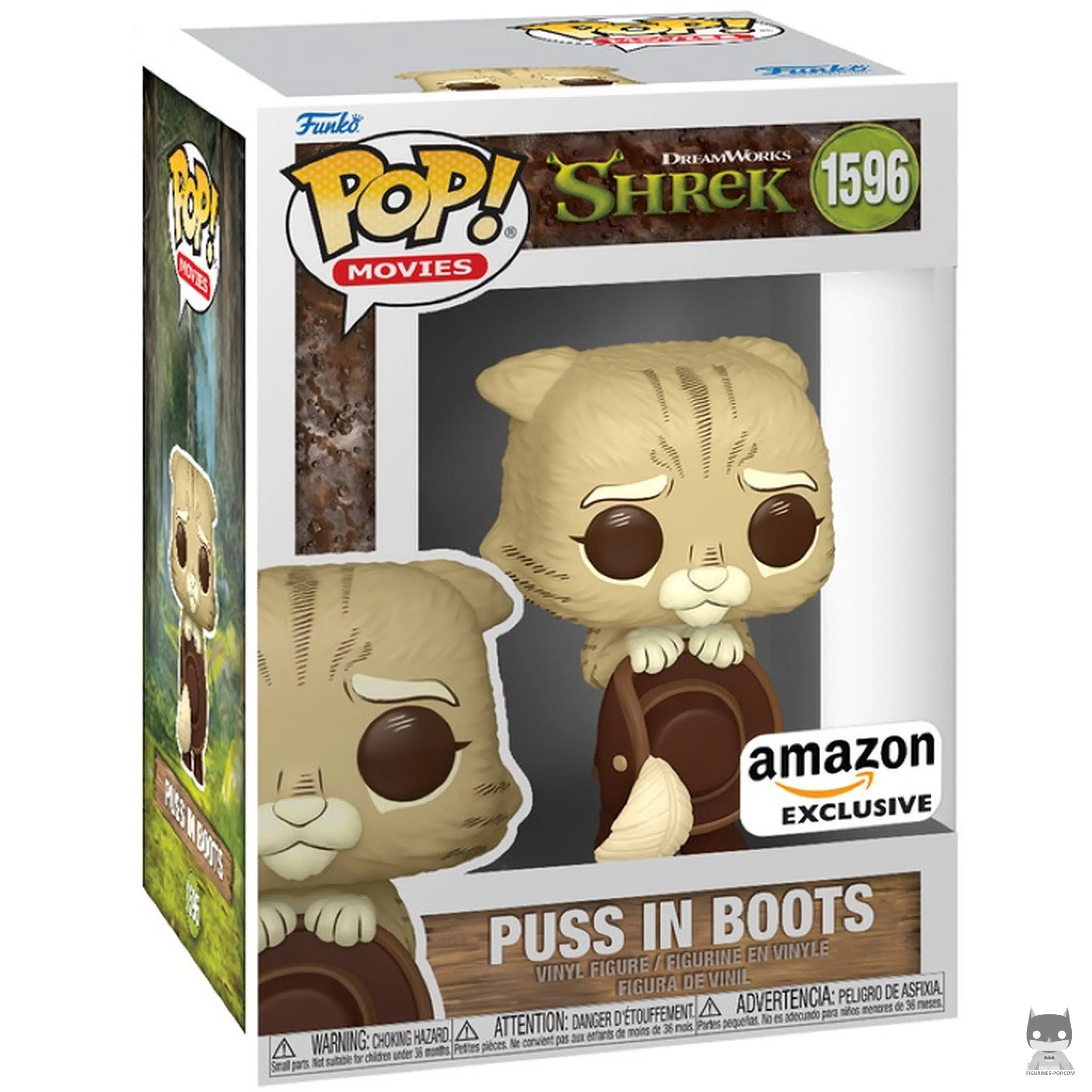 Figura Funko Pop! El Gato con Botas (Sepia) en su caja