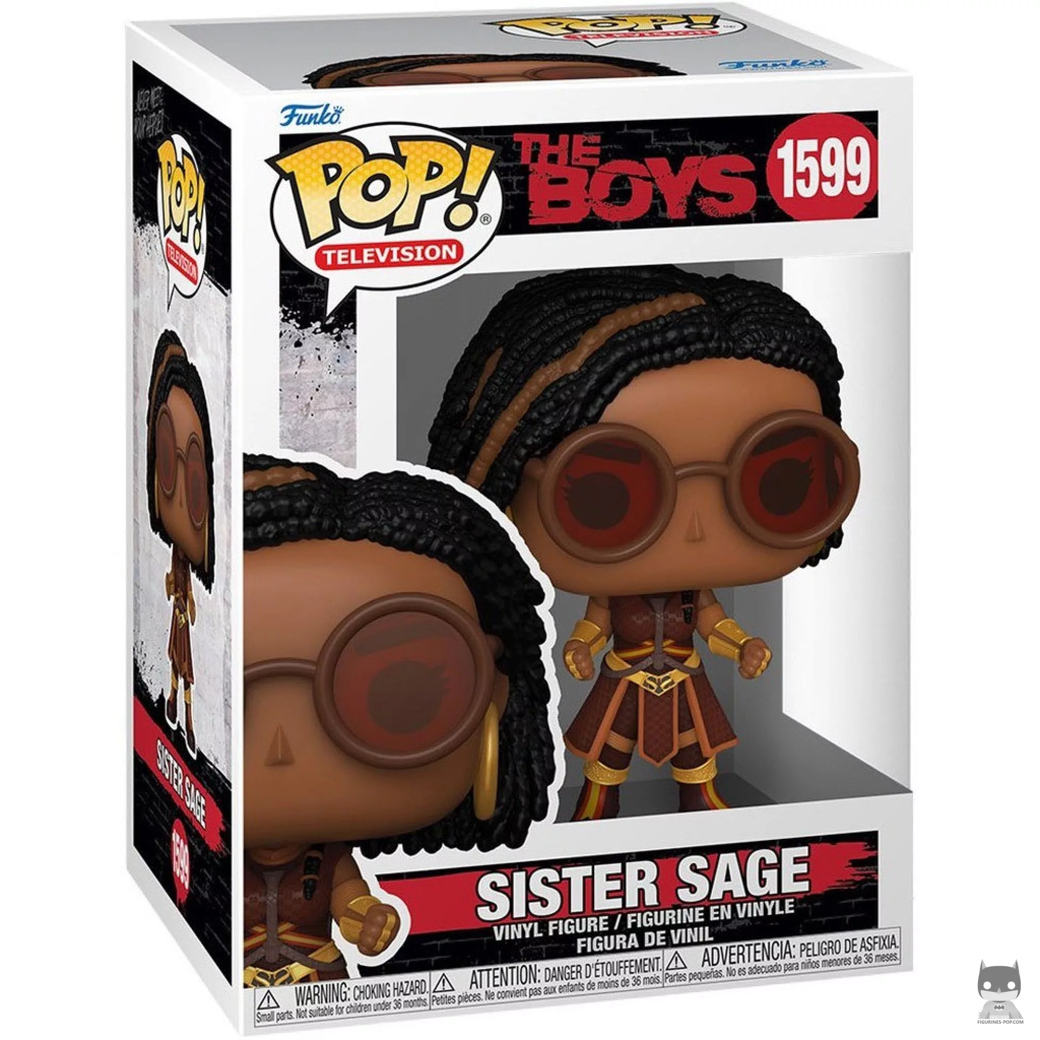 Figura Funko Pop! Sister Sage en su caja