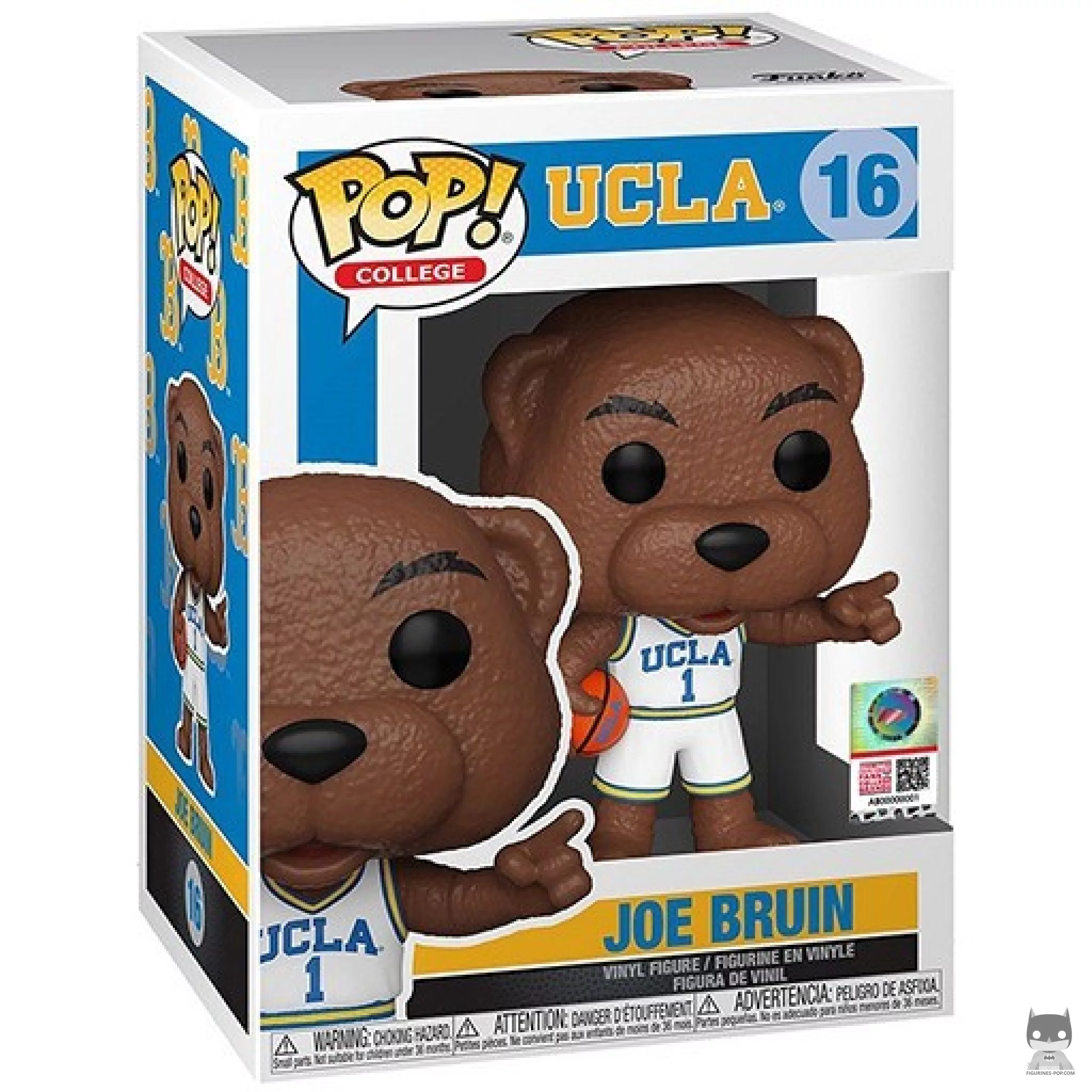 Figura Funko Pop! Joe Bruin (UCLA) en su caja