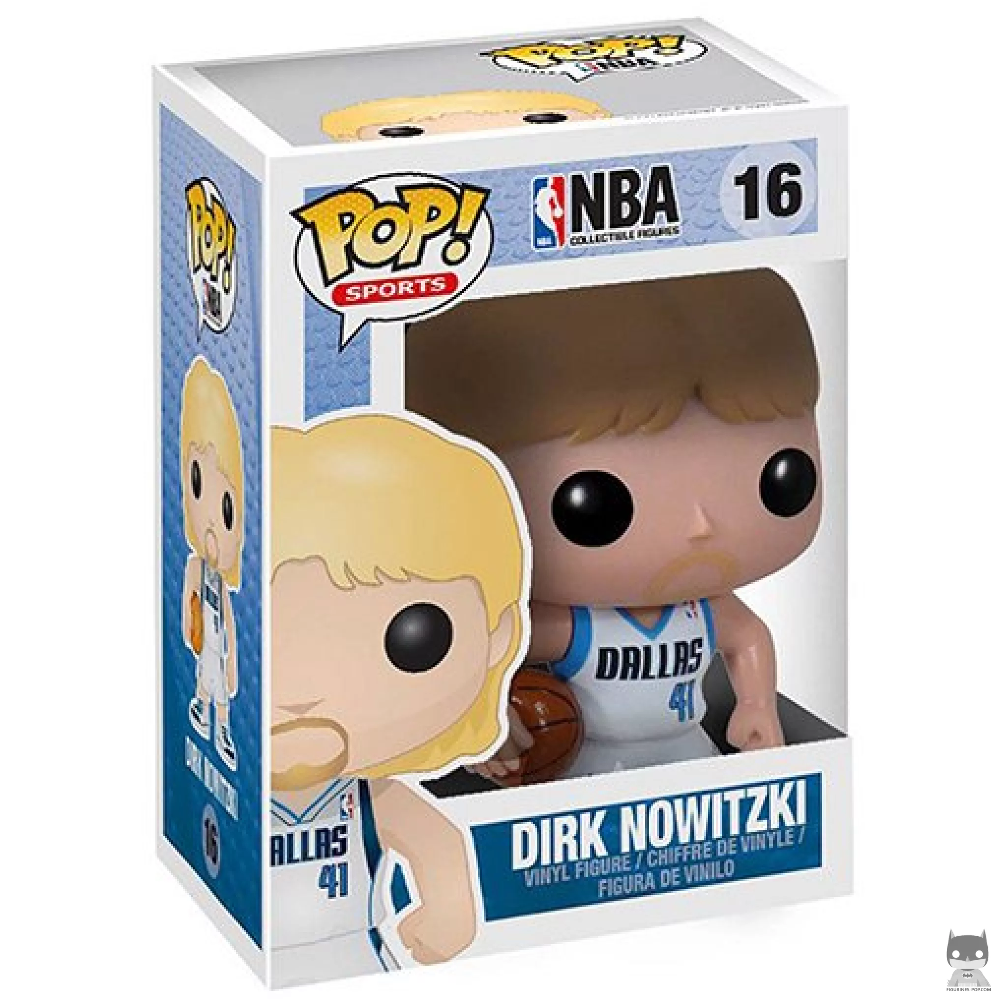 Figura Funko Pop! Dirk Nowitzki en su caja