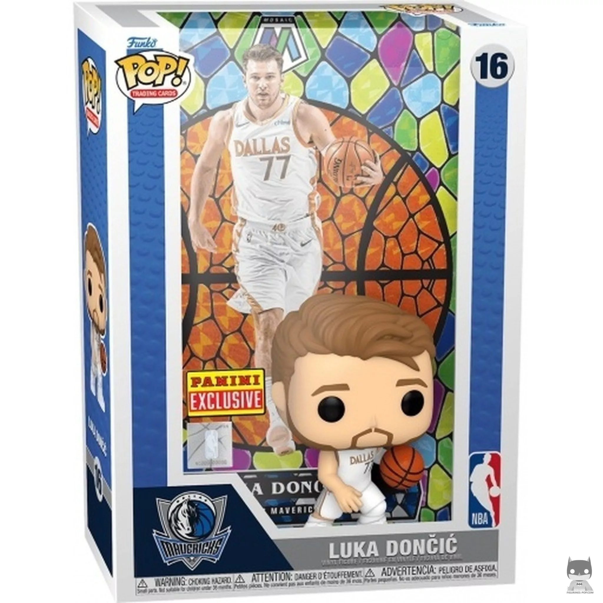 Figura Funko Pop! Luka Doncic (Mosaico) en su caja