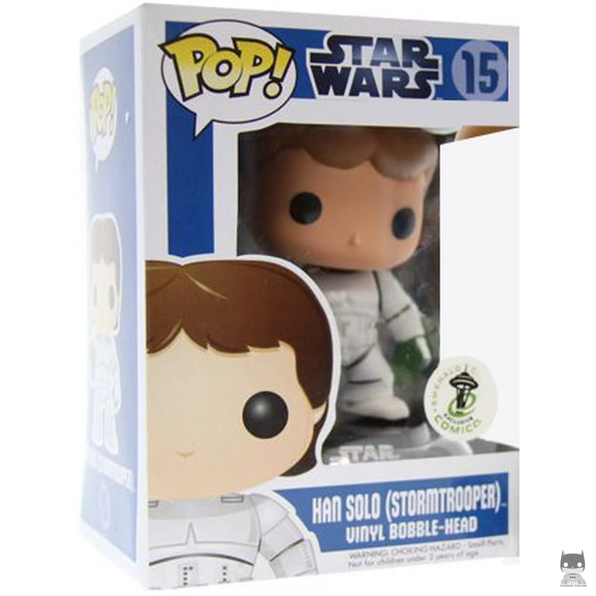Figura Funko Pop! Han Solo como Stormtrooper en su caja