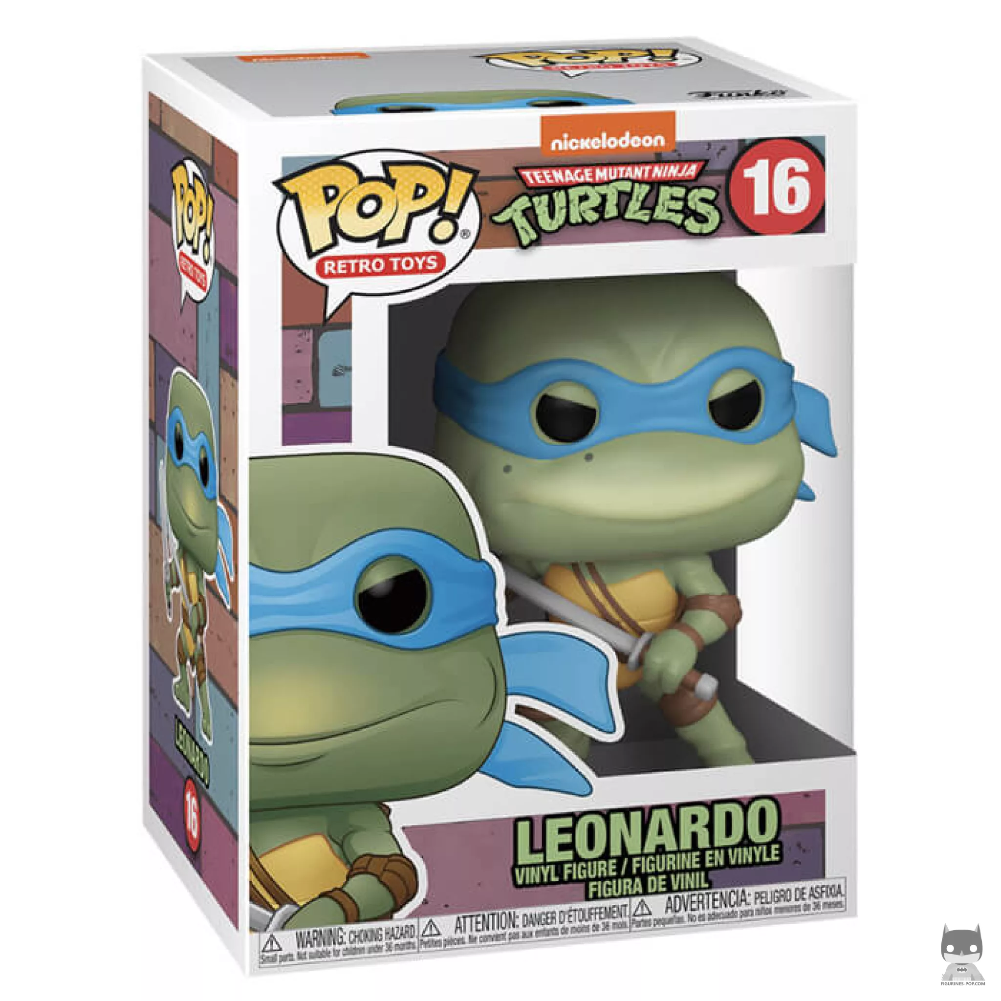 Figura Funko Pop! Leonardo en su caja