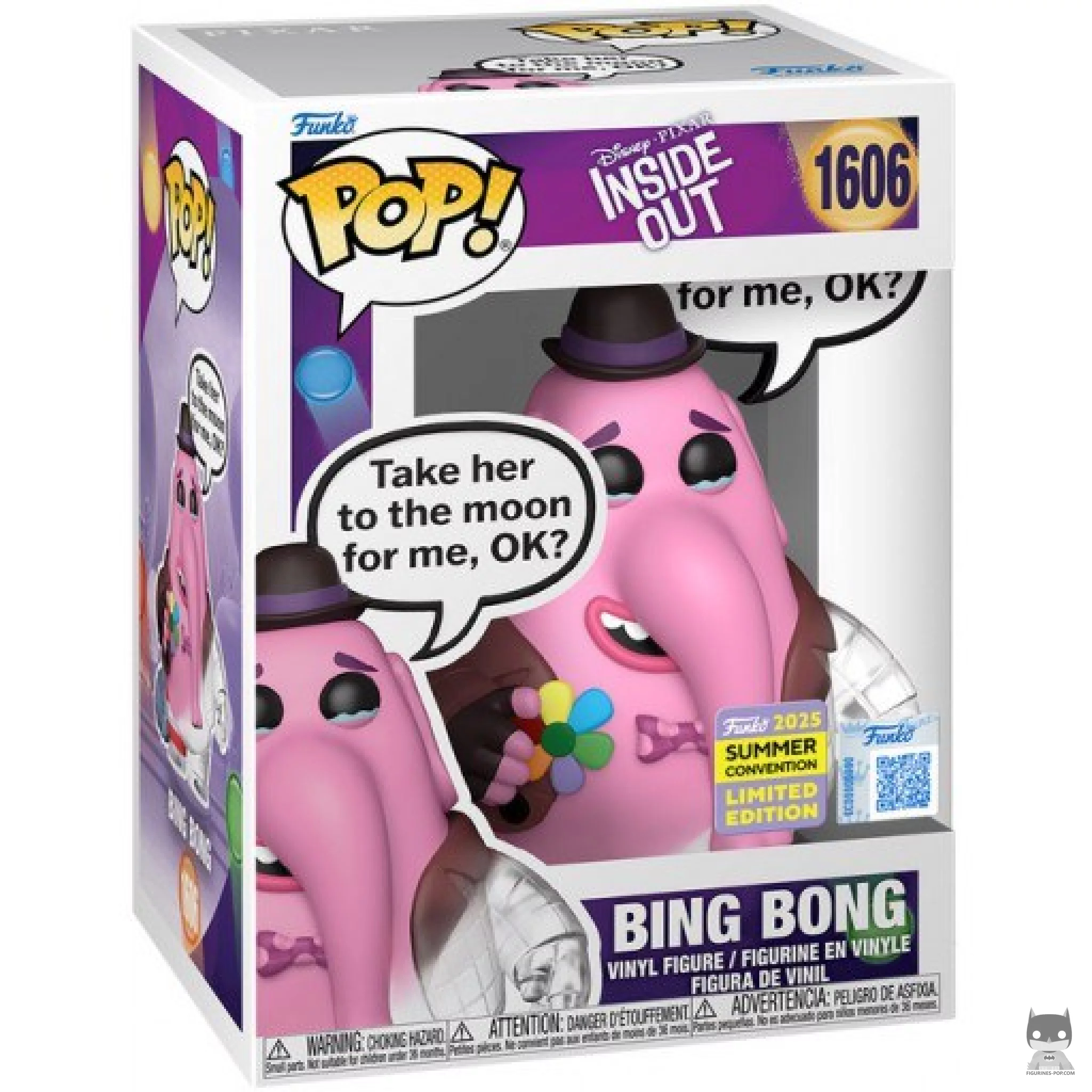 Figura Funko Pop! Bing Bong "Llévala a la luna por mí, ¿vale?" en su caja
