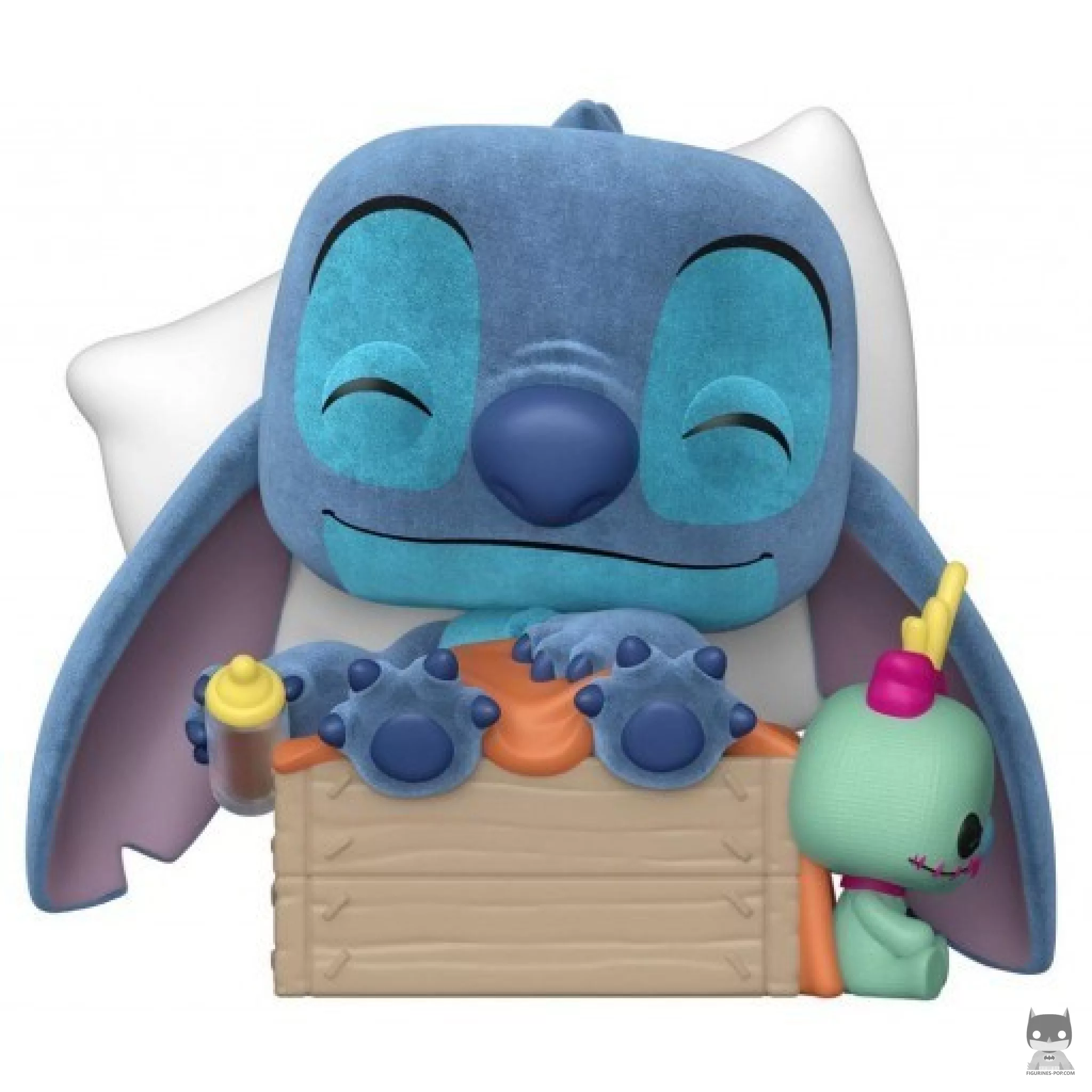 Figura Funko Pop! Stitch durmiendo en una caja (Flocado) (Lilo y Stitch)