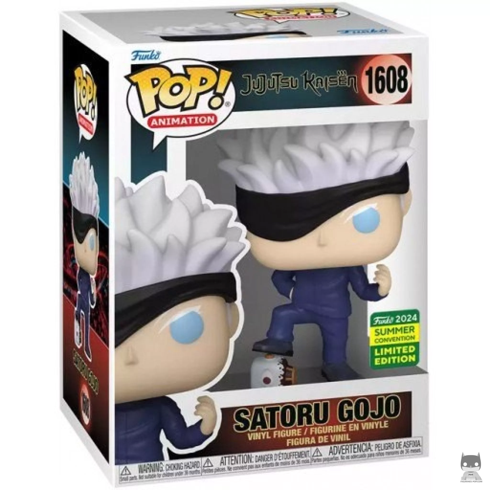 Figura Funko Pop! Satoru Gojo en su caja