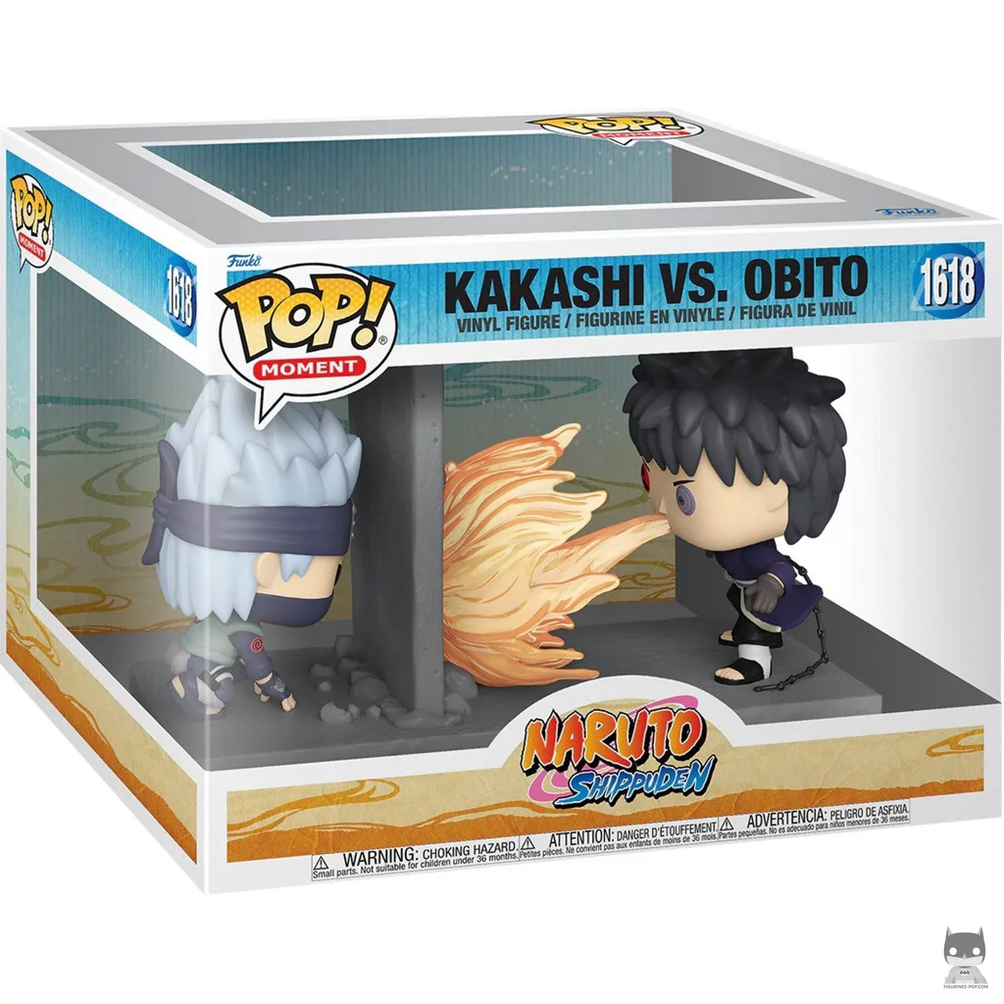 Figura Funko Pop! Kakashi vs. Obito (Moment) en su caja