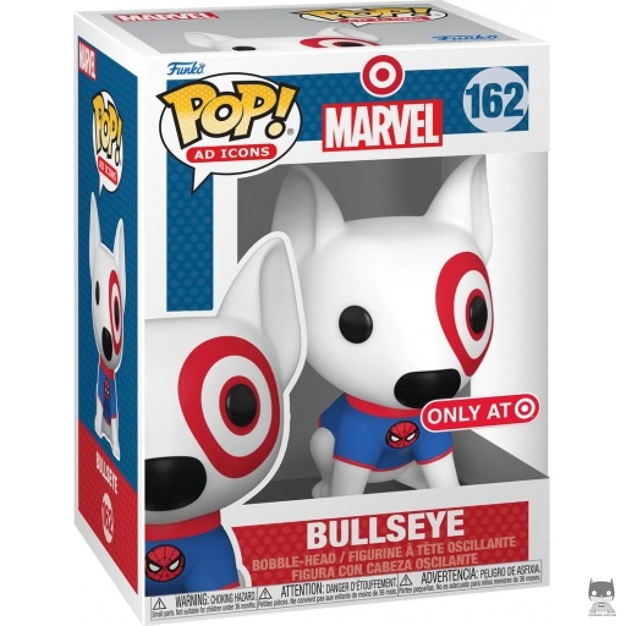 Figura Funko Pop! Bullseye Spider-Man en su caja