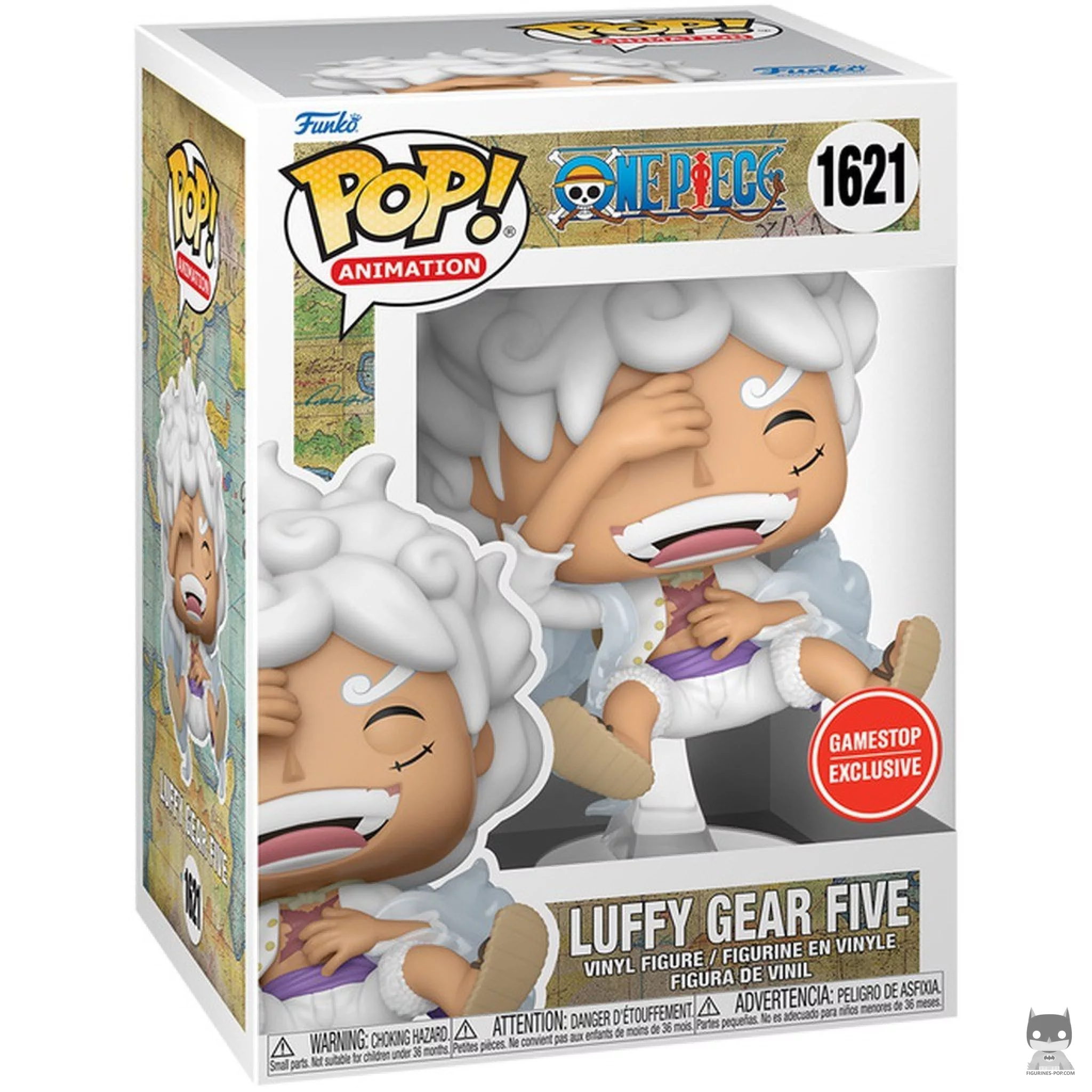 Figura Funko Pop! Luffy Gear Five (Riendo) en su caja